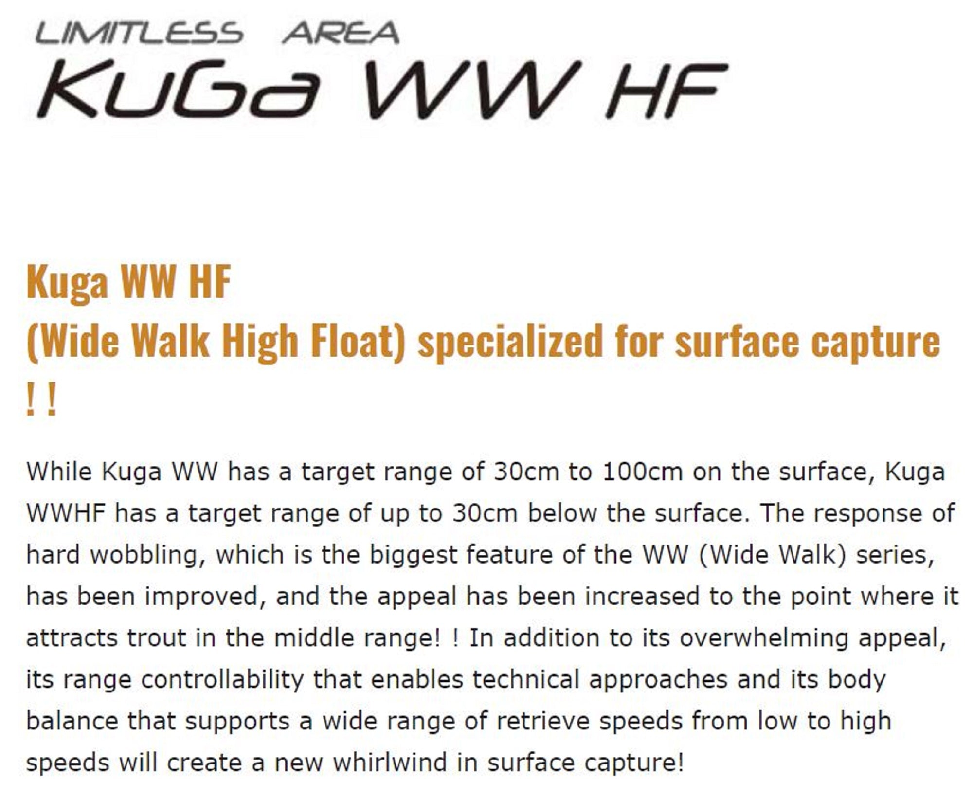 Valkein Kuga WW HF 40mm 2.4 grams Floating Lure M196 (7850)