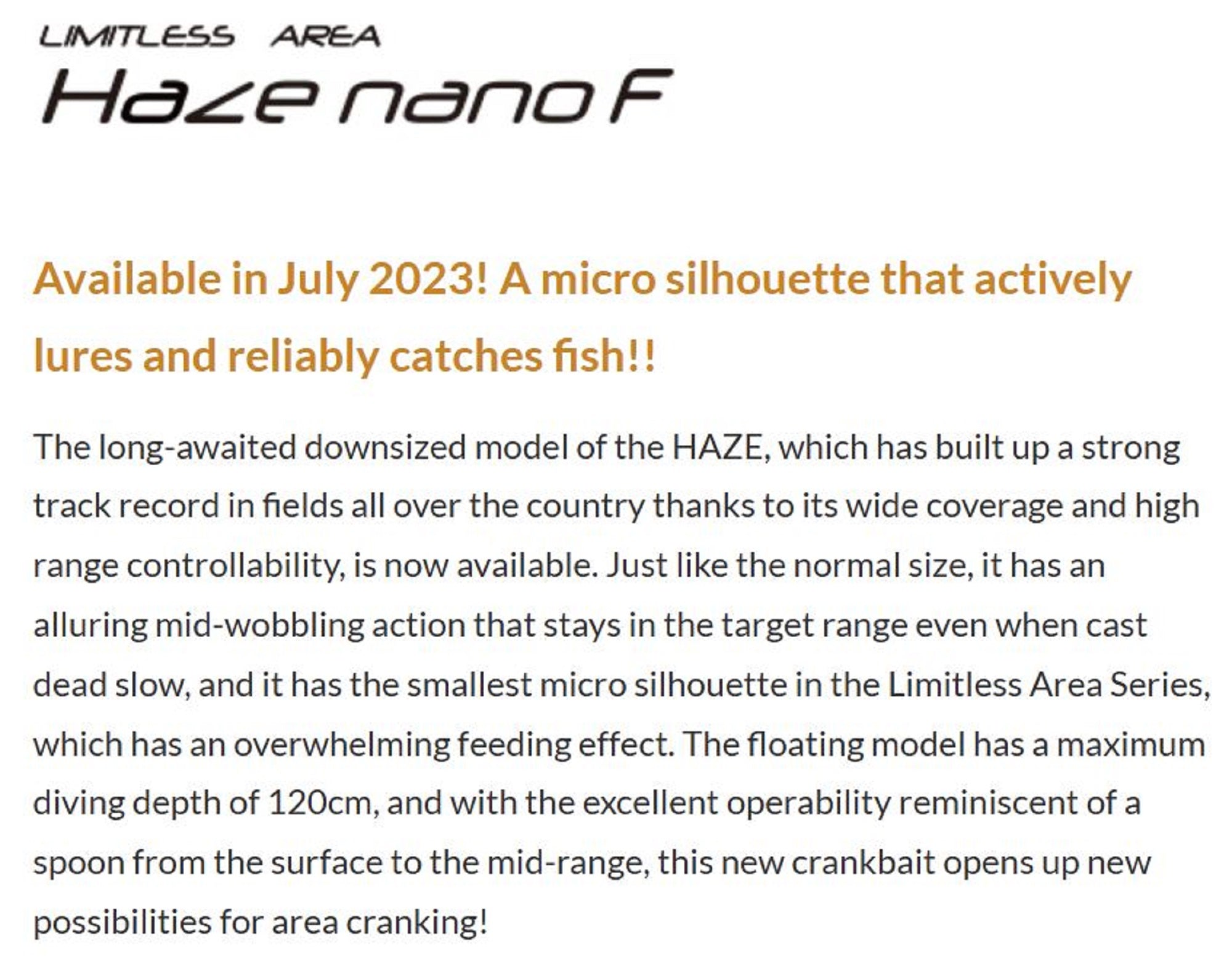 Valkein Haze Nano F 24mm 1.8 grams Floating Lure M051 (0925)