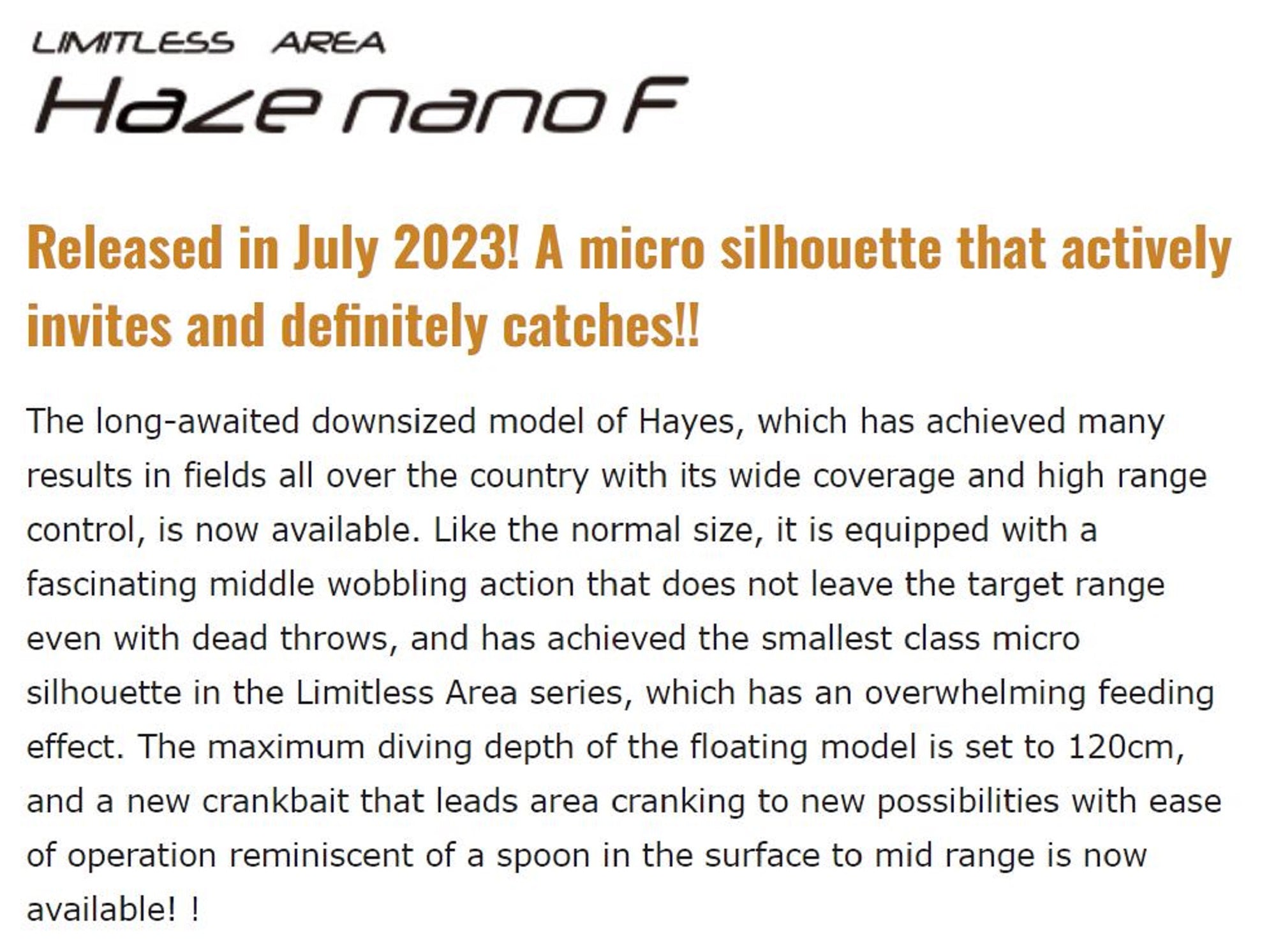 Valkein Haze Nano F 24mm 1.8 grams Floating Lure C214 (1021)