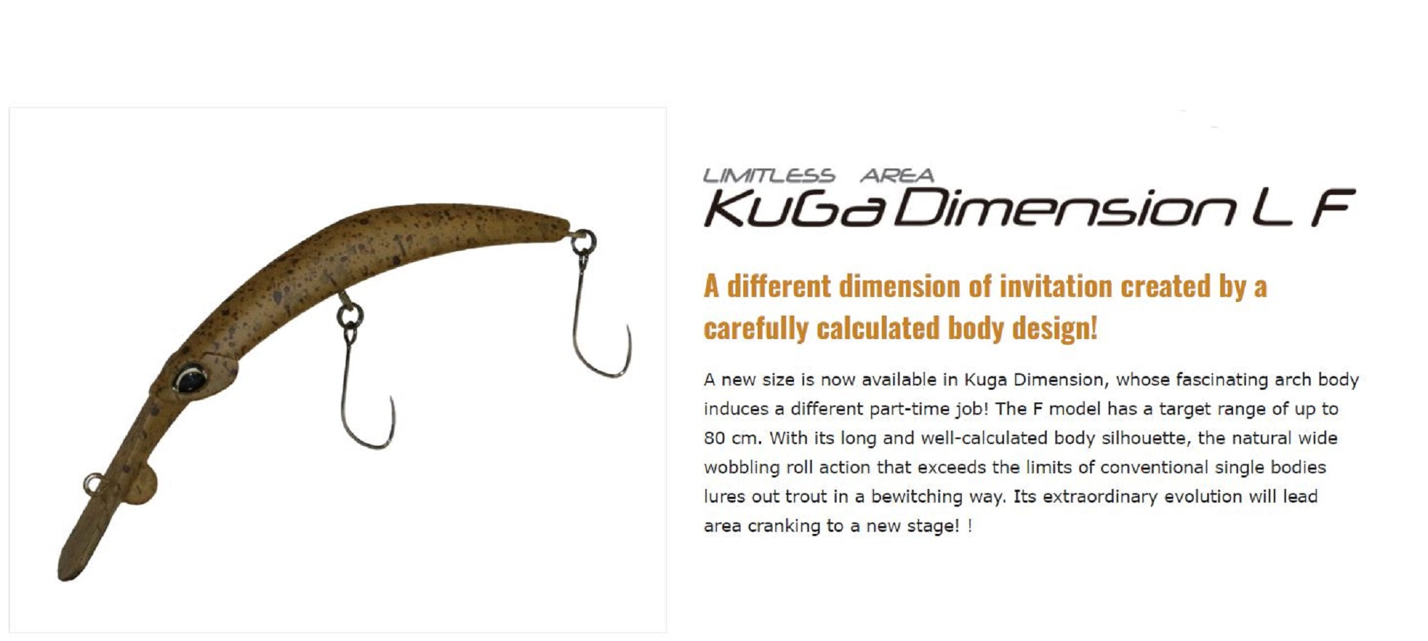Valkein Kuga Dimension L F 60mm 3.3 grams Floating Lure C218 (3582)