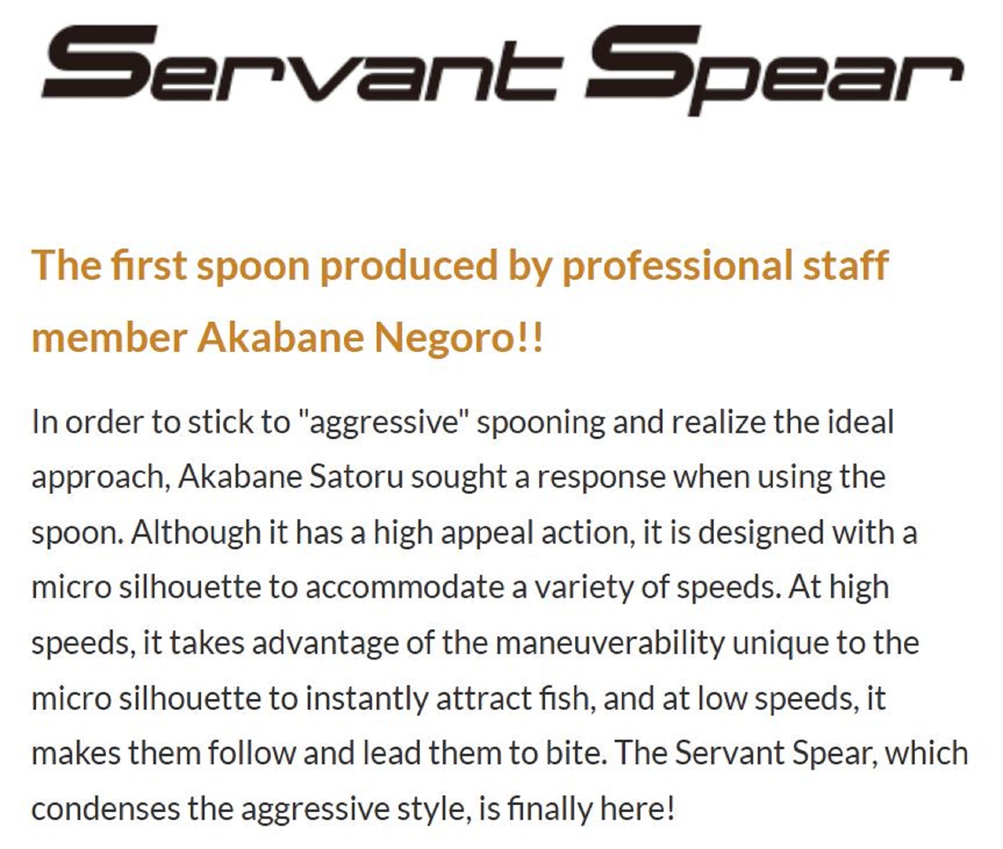 Valkein Spoon Servant Spear 1.4 grams Sinking Lure No.74 (6668)
