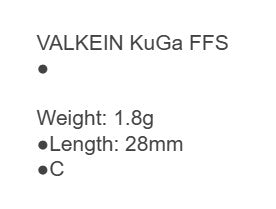 Valkein Kuga FFS 28mm 1.8 grams Sinking Lure M248 (7334)