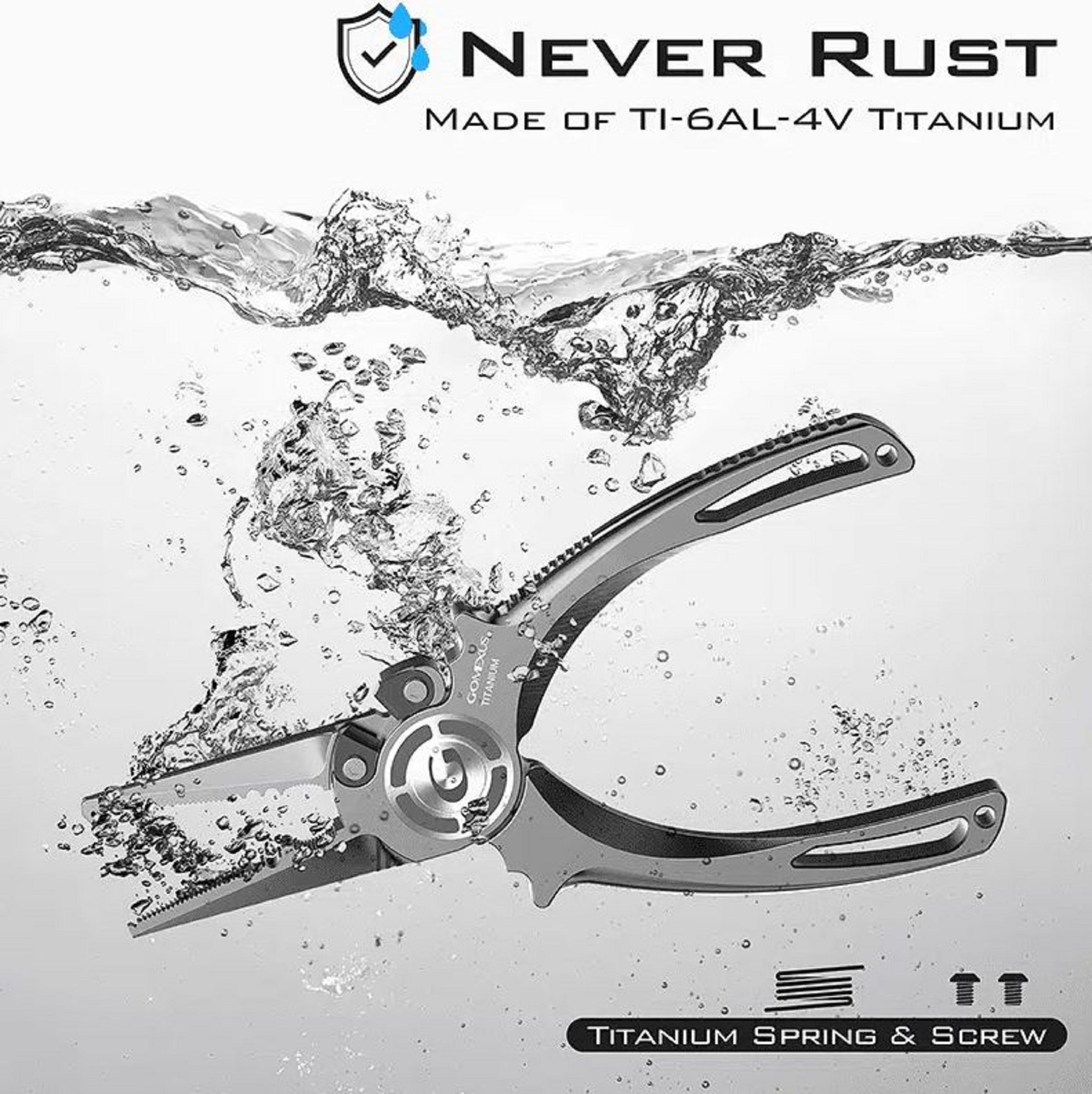 Gomexus TX7-TN Pliers Split Ring Titanium SET (0857)