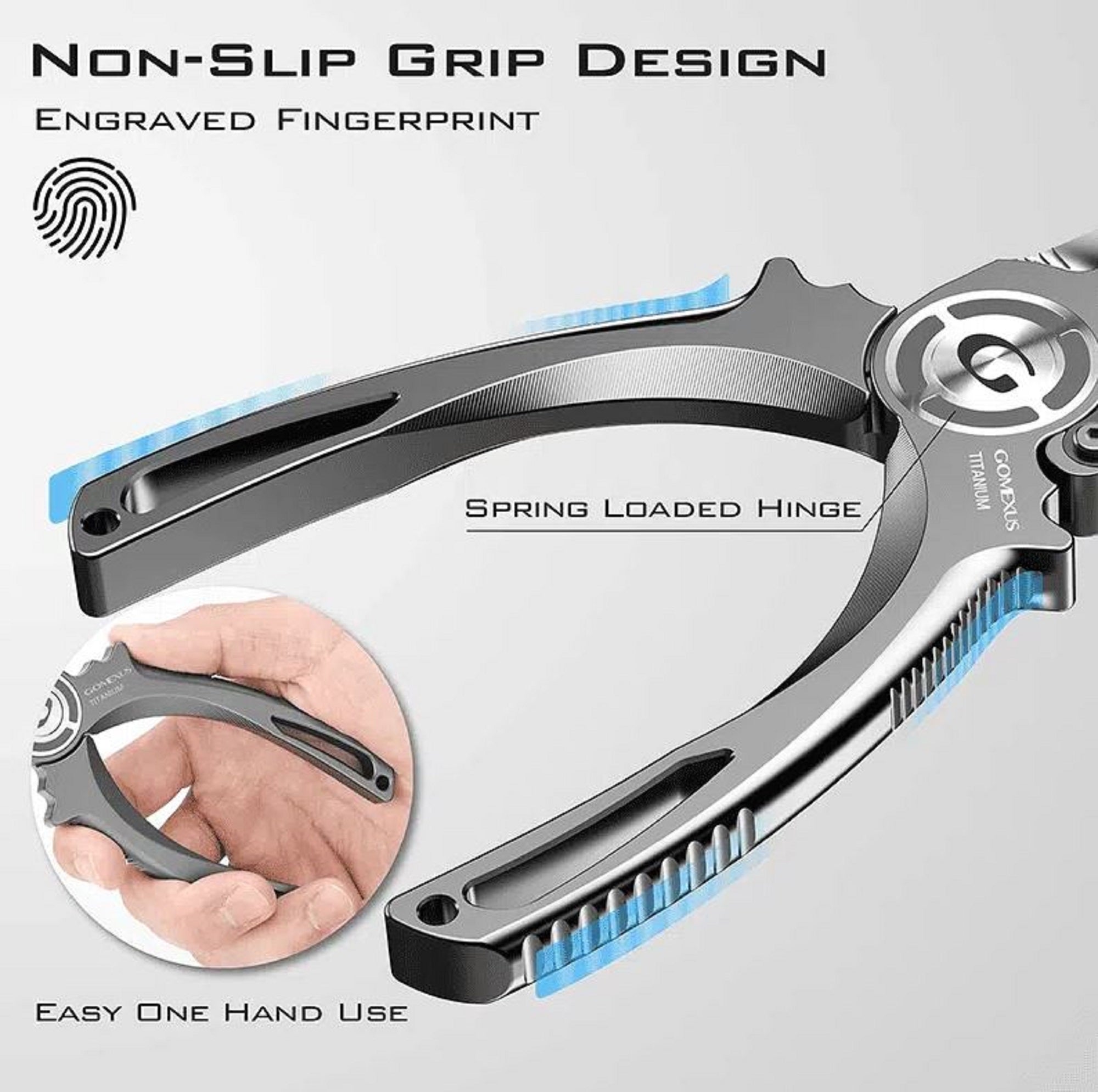 Gomexus TX7-TN Pliers Split Ring Titanium SET (0857)