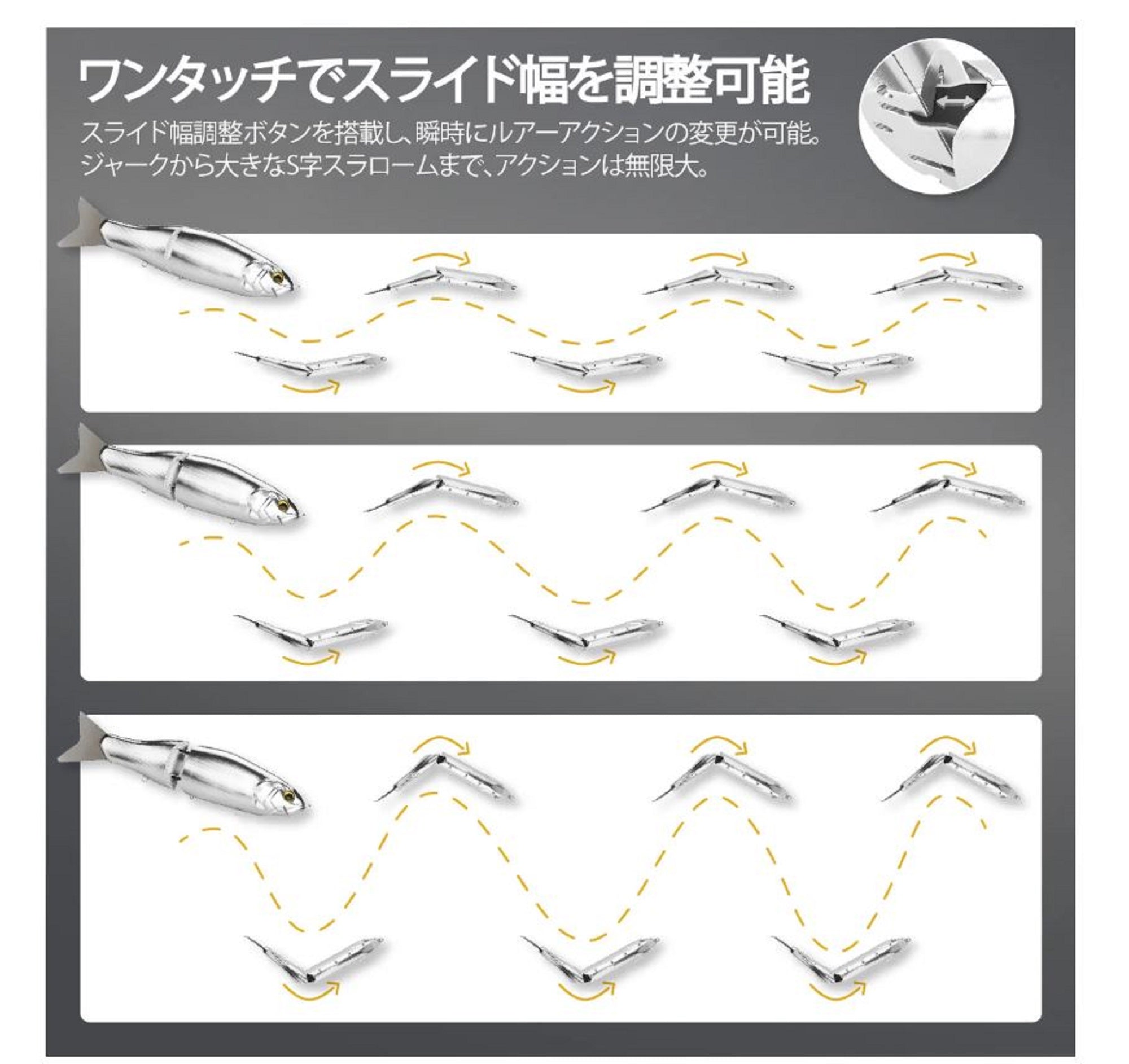 Gomexus LUB240-SRSK Cyberbait 240 Swimbait Floating Lure 125 grams (2097)