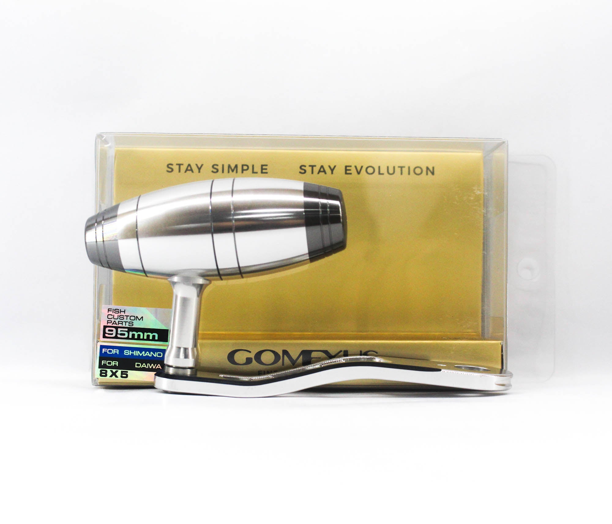 Gomexus H0J95A85ASRSR2 Power Handle Alu Silver 95mm 8x5mm Shimano, Daiwa (3315)