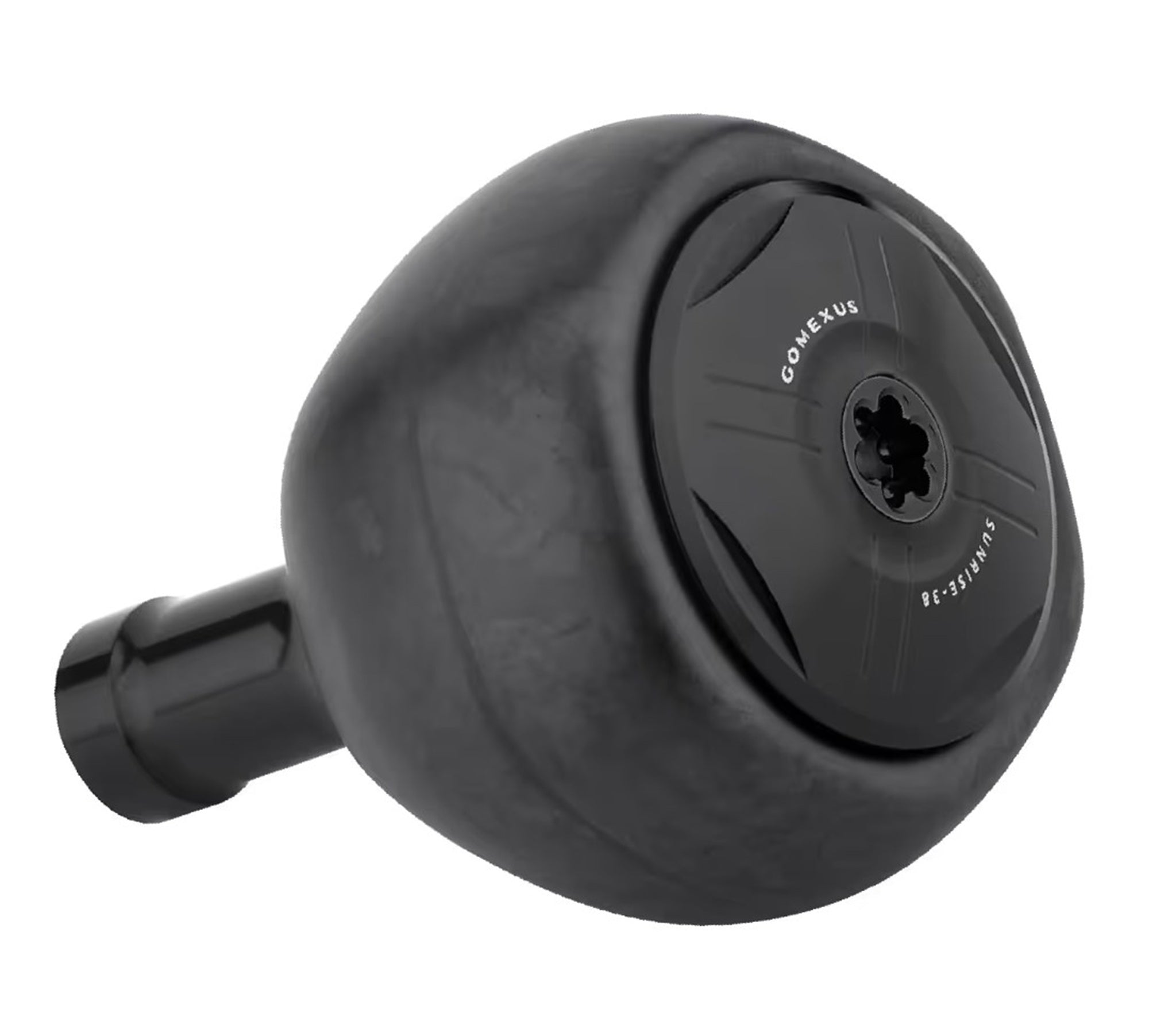 Gomexus K138DBKBK Power Knob Carbon Black 38mm Shimano A, Daiwa S (3391)