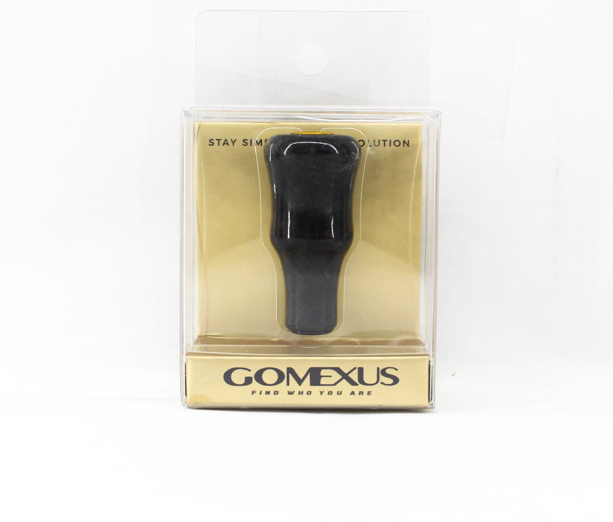 Gomexus K124DBKSG Knob Forged Carbon Black Gold Shimano A, Daiwa S (3483)