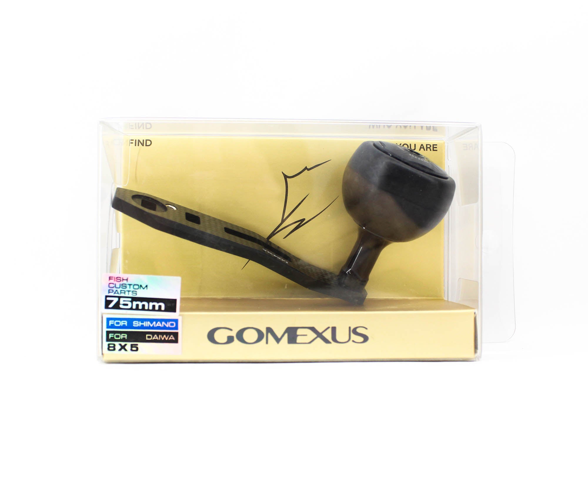 Gomexus LCD75D38BKBK Handle Carbon Black 75mm 8x5mm Shimano Daiwa (3520)