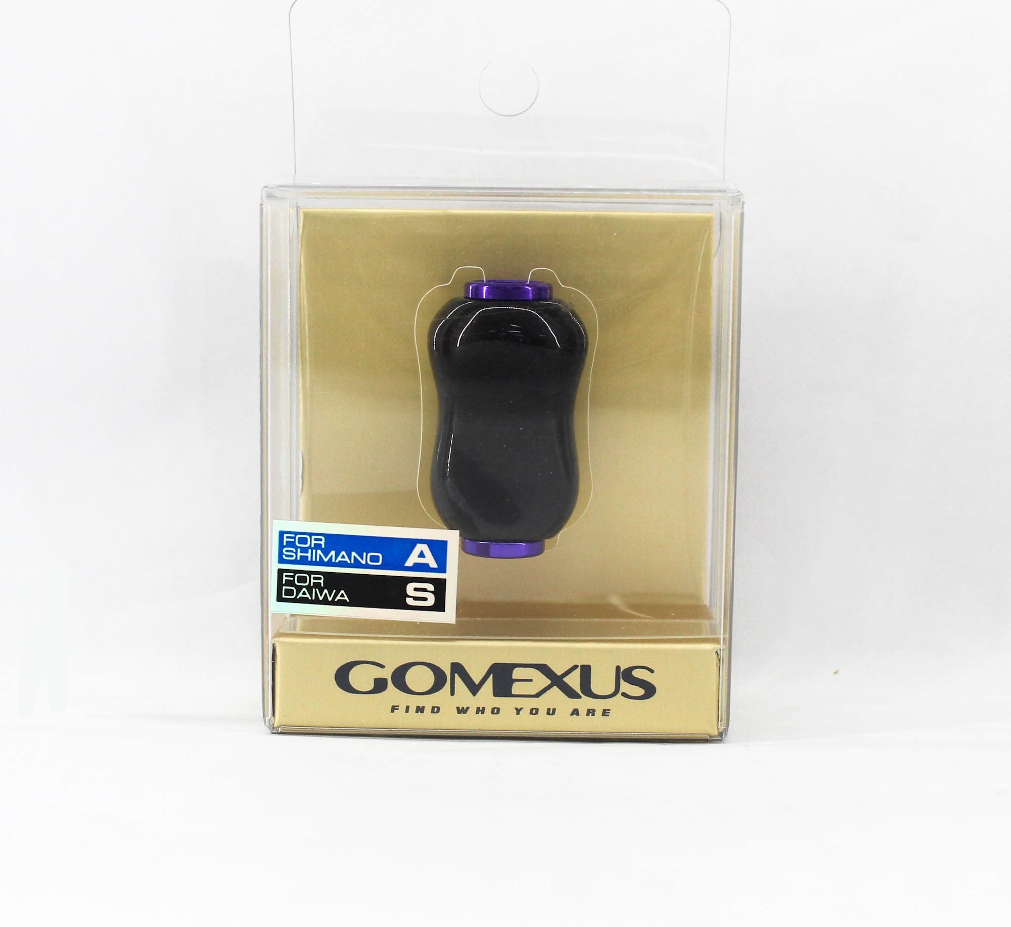 Gomexus K122DFPLBK-L Handle Knob Carbon Purple Shimano A , Daiwa S (4503)