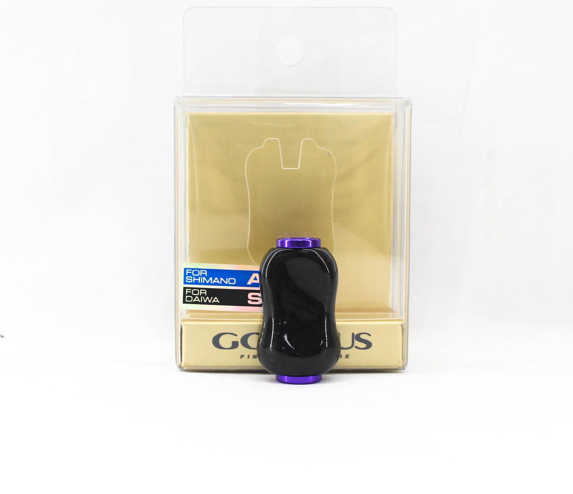 Gomexus K122DFPLBK-L Handle Knob Carbon Purple Shimano A , Daiwa S (4503)