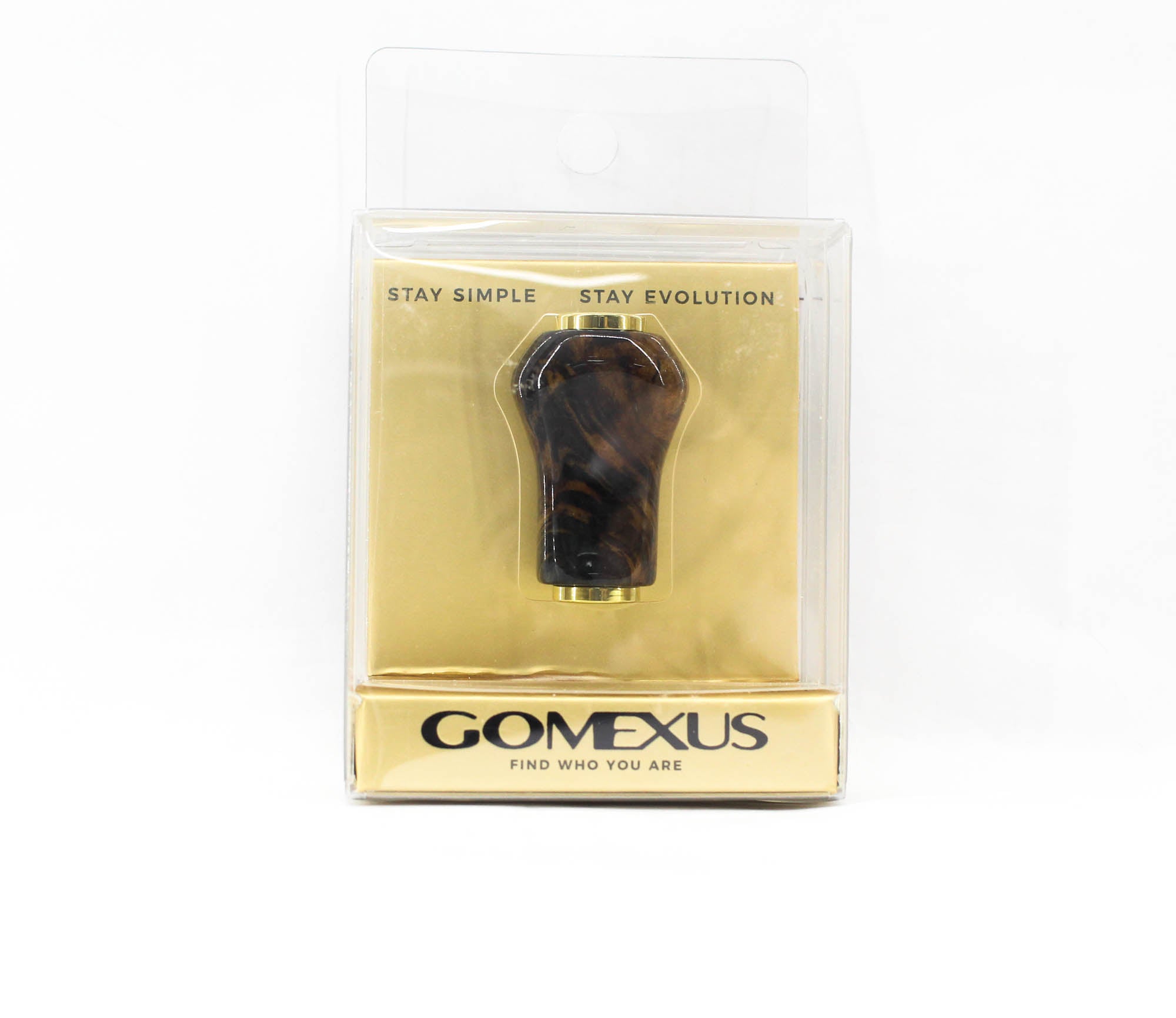 Gomexus K122RFBKCQ-01 Knob Titanium Dark Wood 22mm Shimano A,Daiwa S (4923)