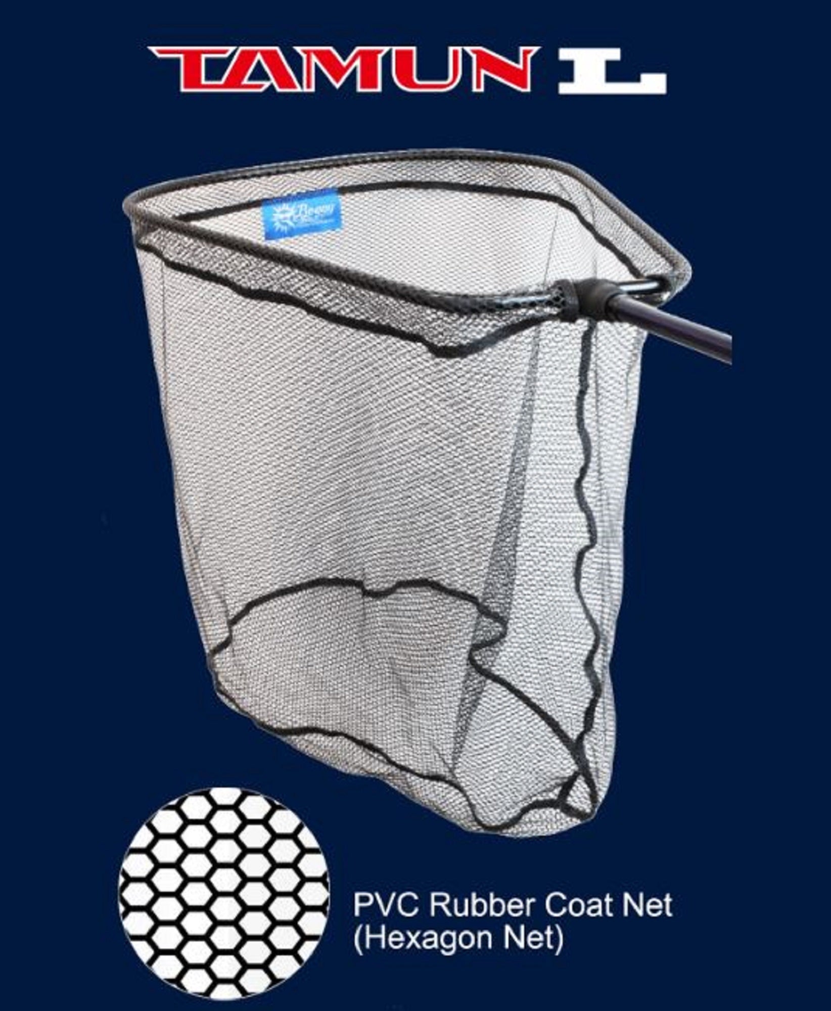 Boggy Tamun Rubber Coat PVC Net No Handle Size L 485 x 660 x 550 mm (2066)