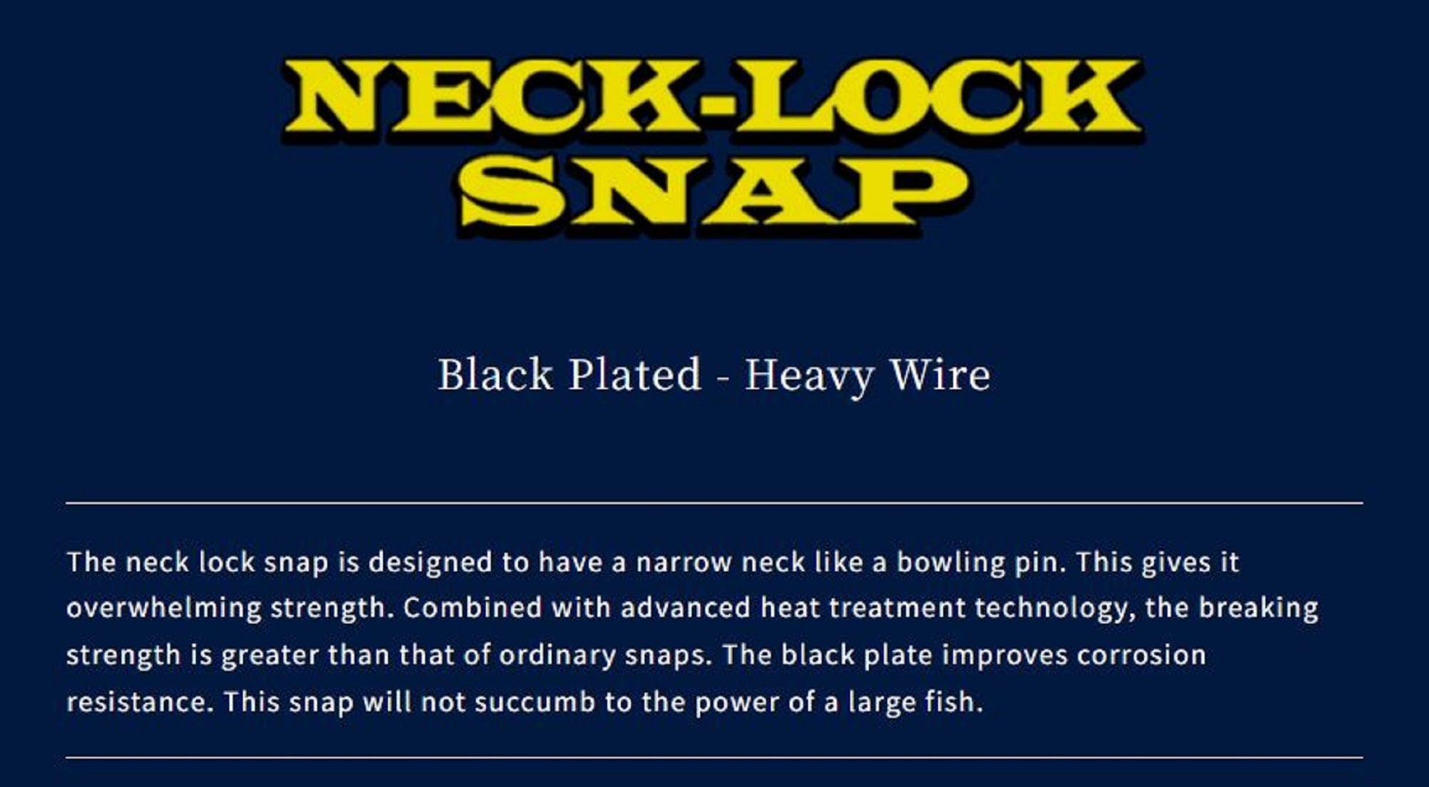 Boggy Snap Neck Lock Plated Black Size 0 50lb 12/pack (3742)