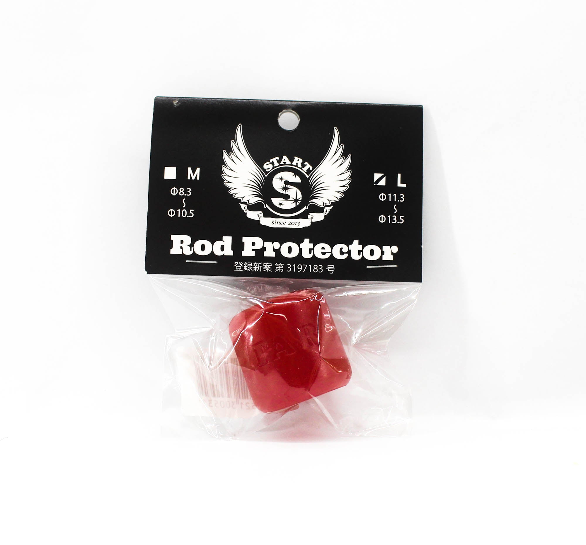 Start Rod Split Grip Protector Size L Diameters 11.3-13.5 mm Red (0531)
