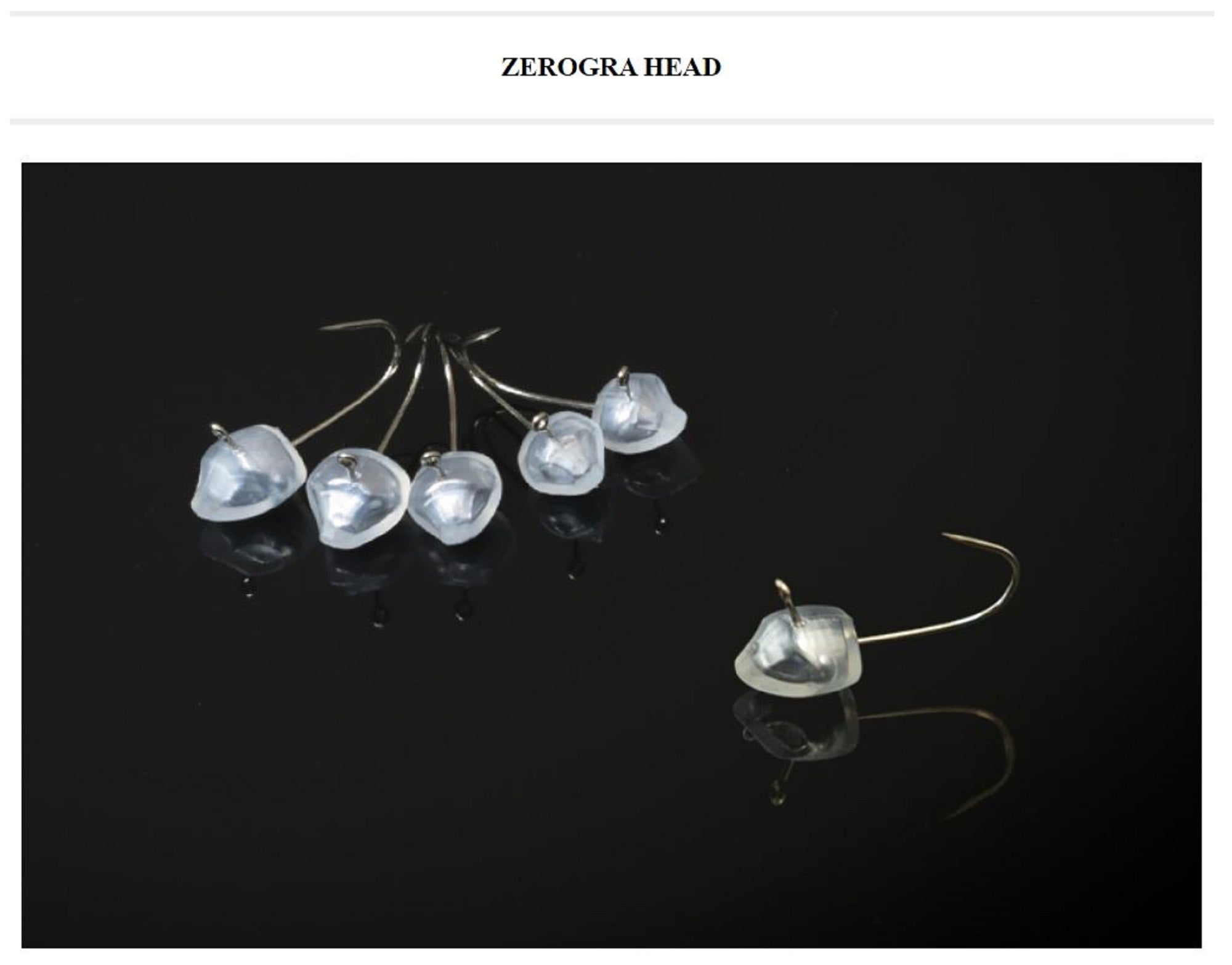 Thirty Four Jig Head Zerogra Head 0.5 grams 3 per pack (0345)