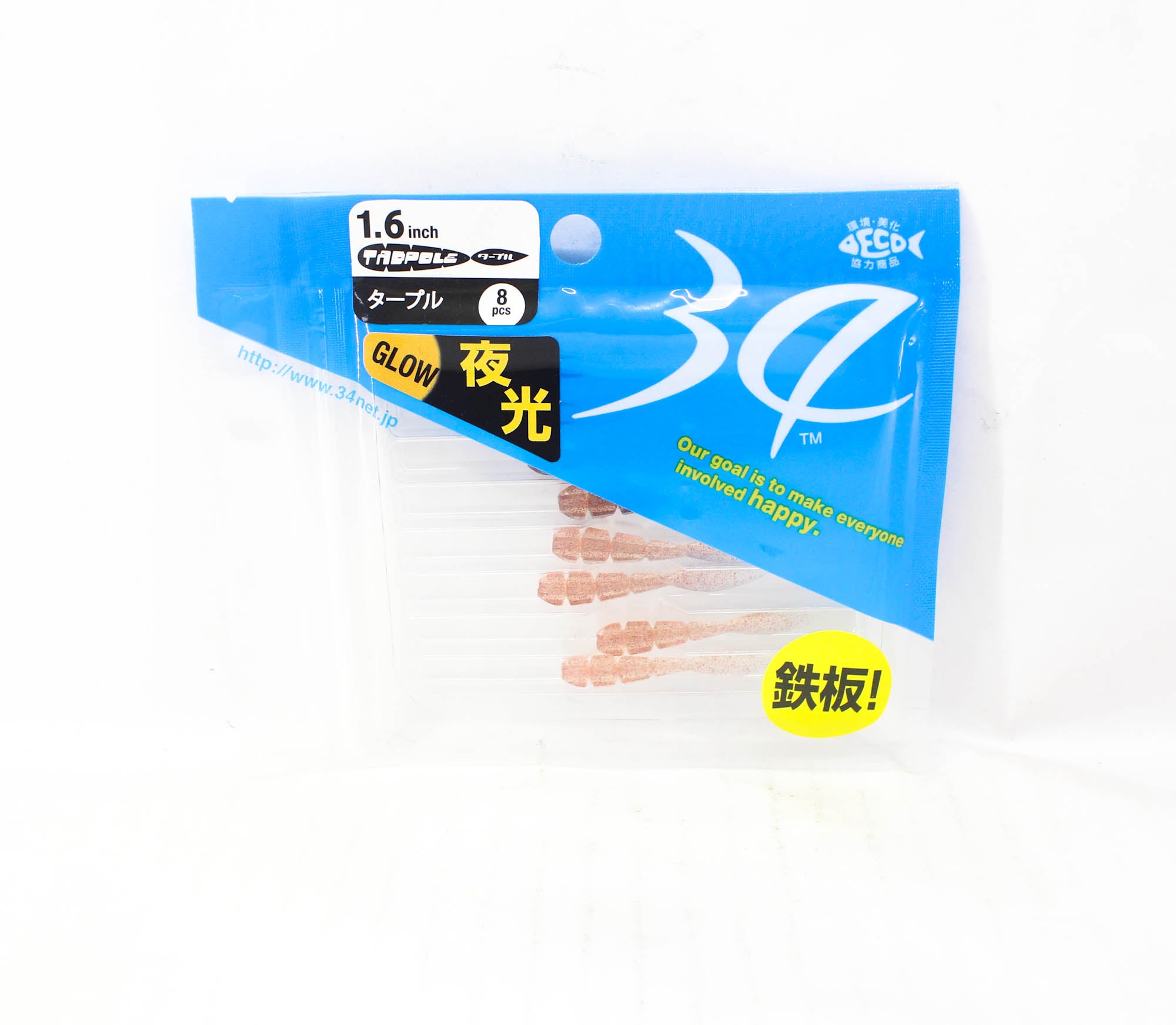 Thirty Four Soft Lure Tadpole 1.6 Inch 8 per pack Ameiro (1014)