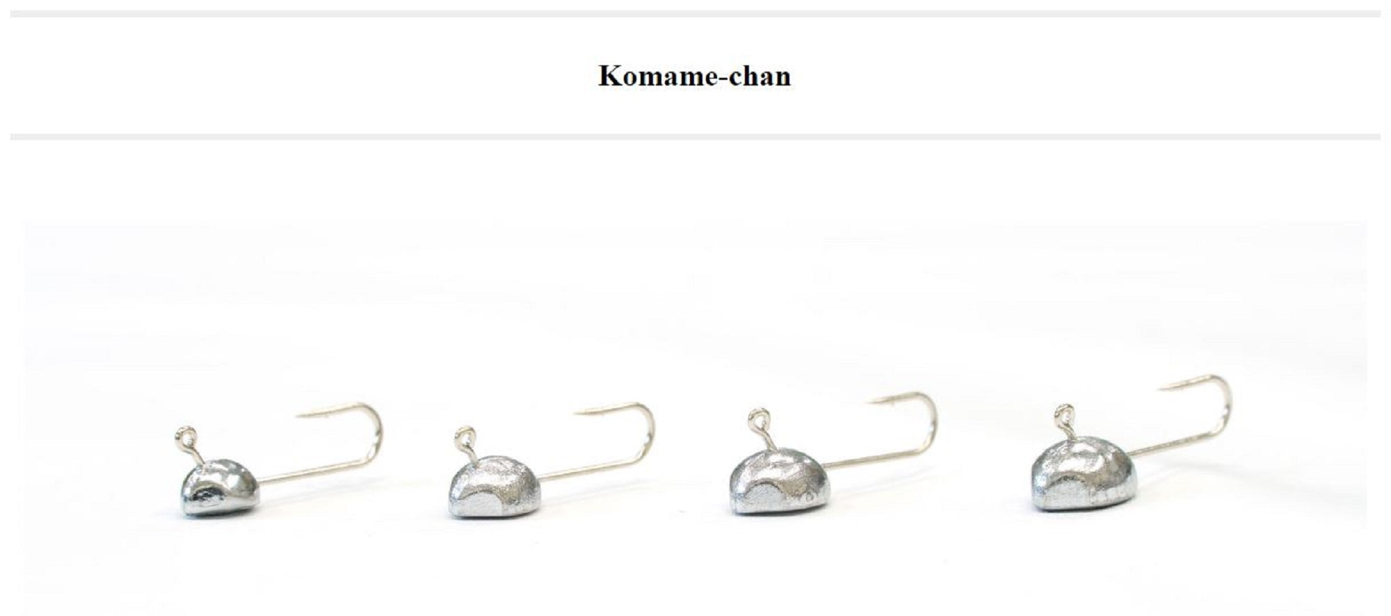 Thirty Four Jig Head Komamechan 1.0 grams 5 per pack (2478)