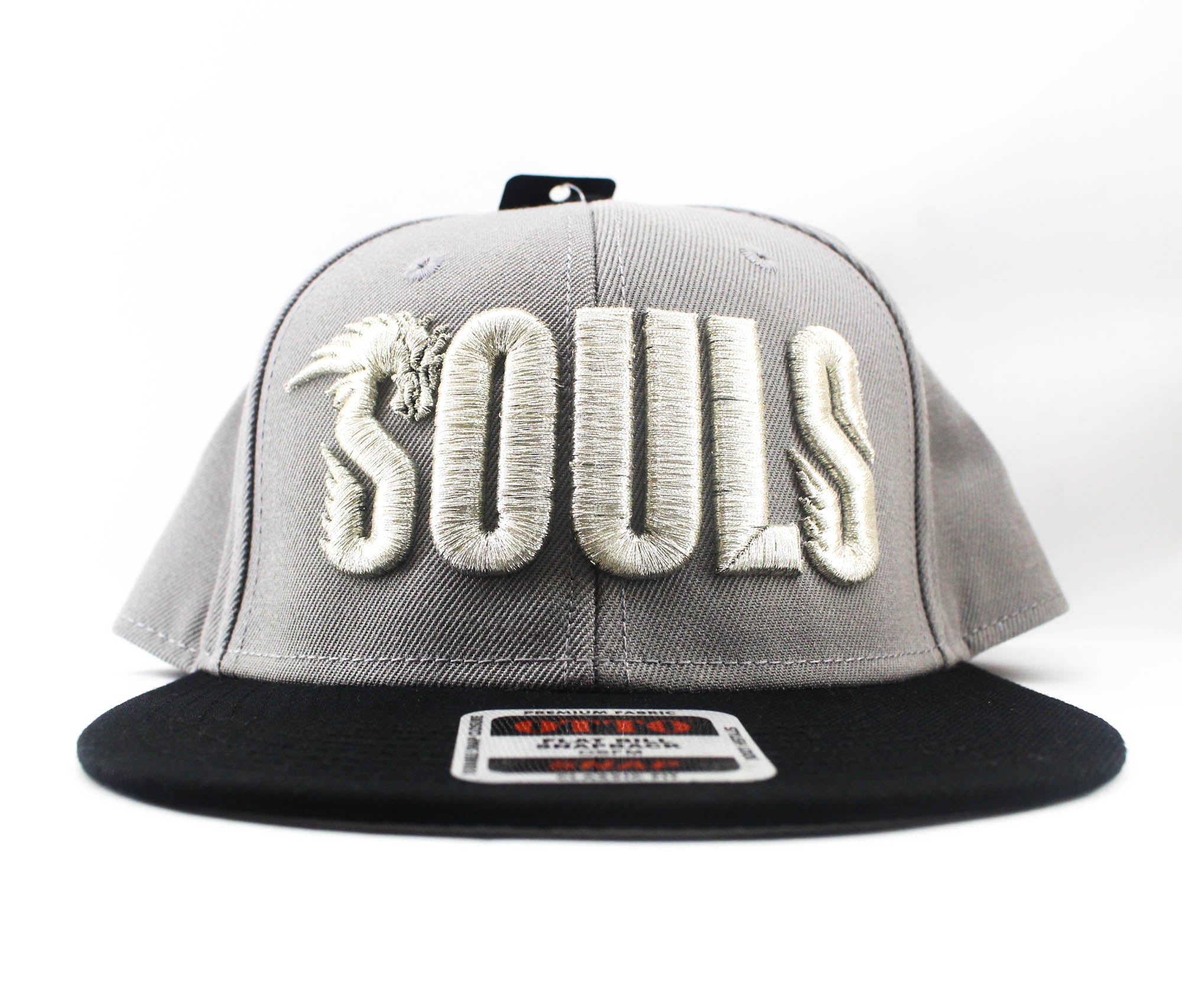 Souls Cap Flat Cap Logo Black Gray (2660)