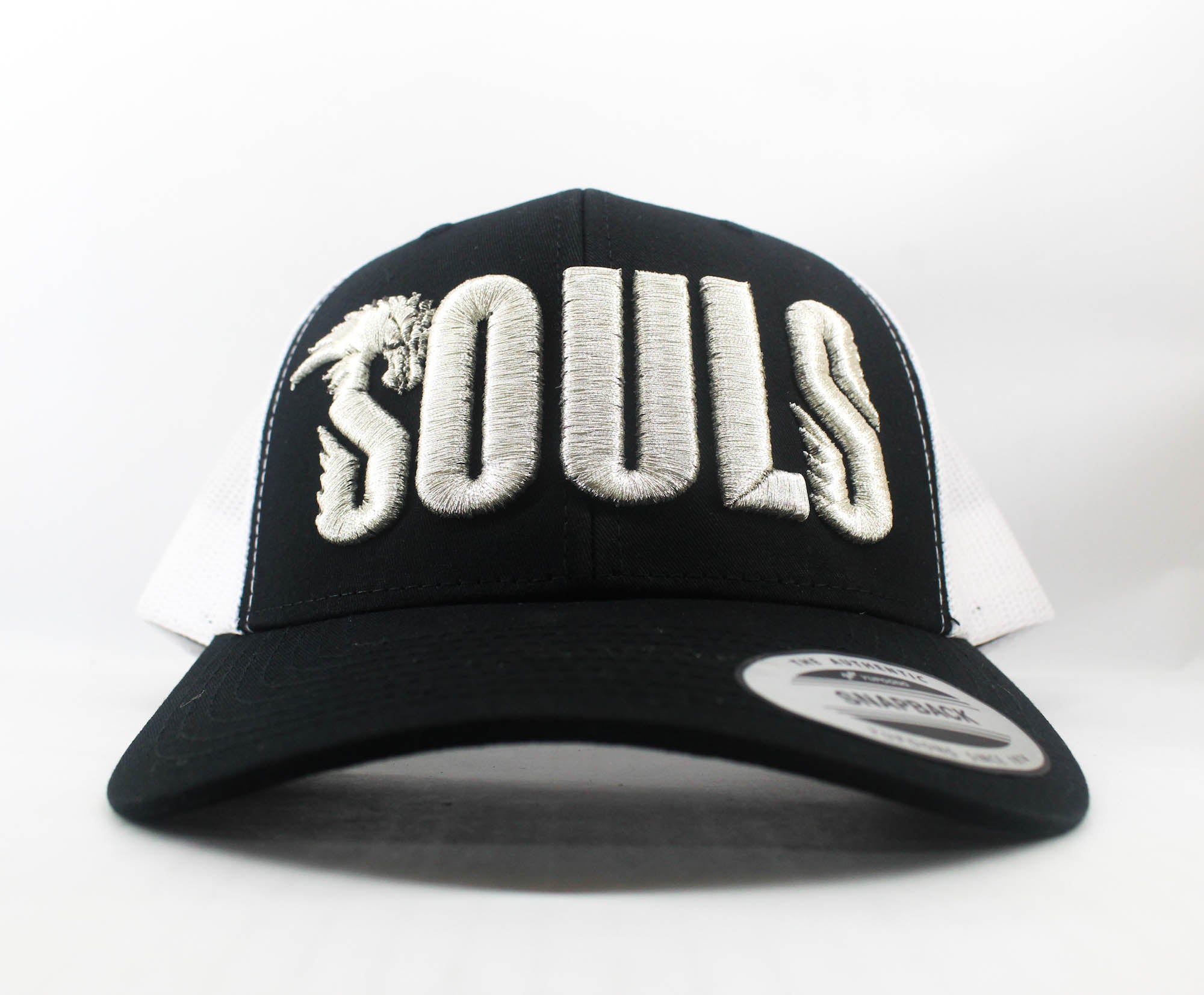 Souls Cap Snapback Logo Black White (0425)
