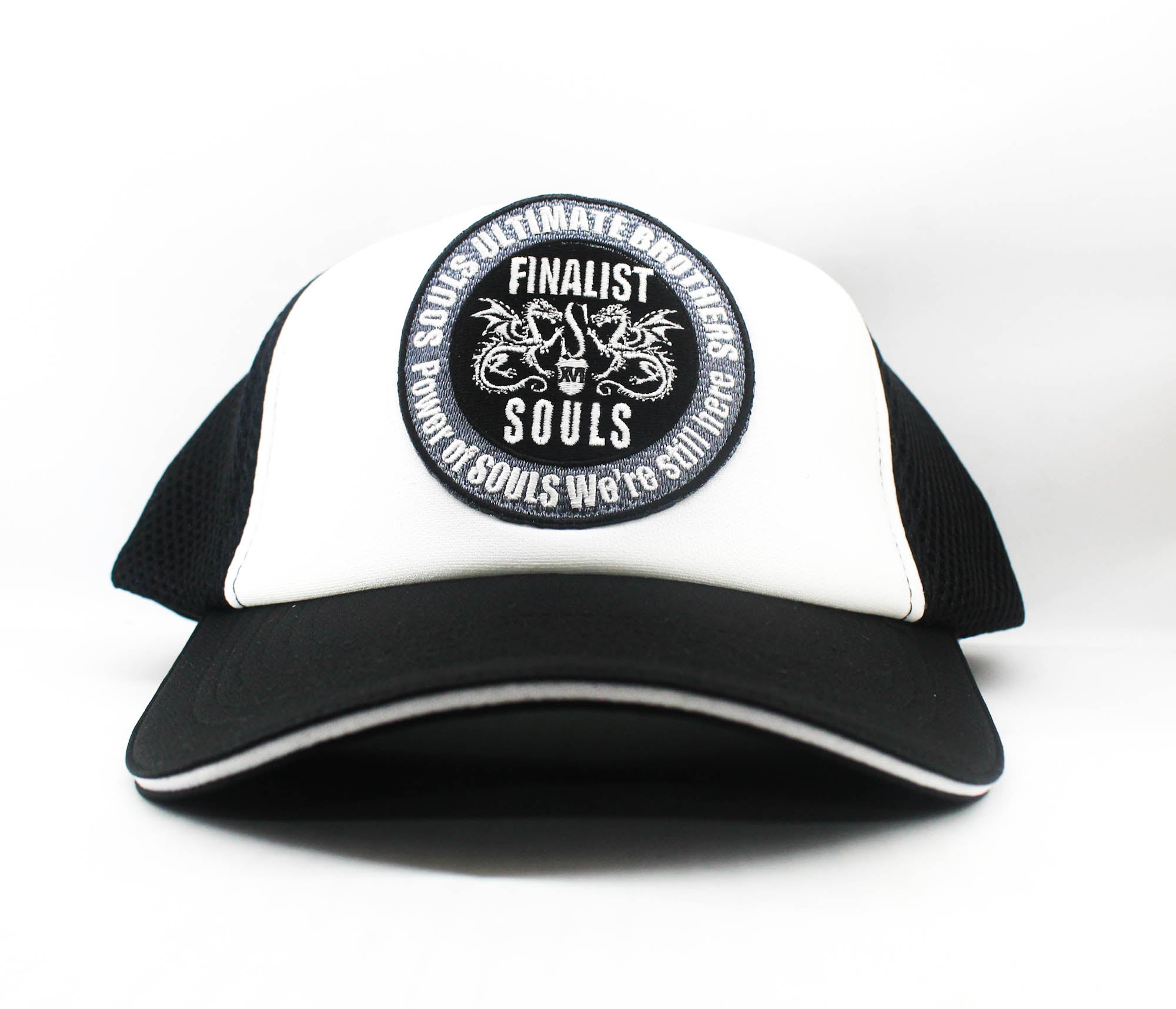 Souls Cap Double Russell American Cap Free Size White Black (0500)