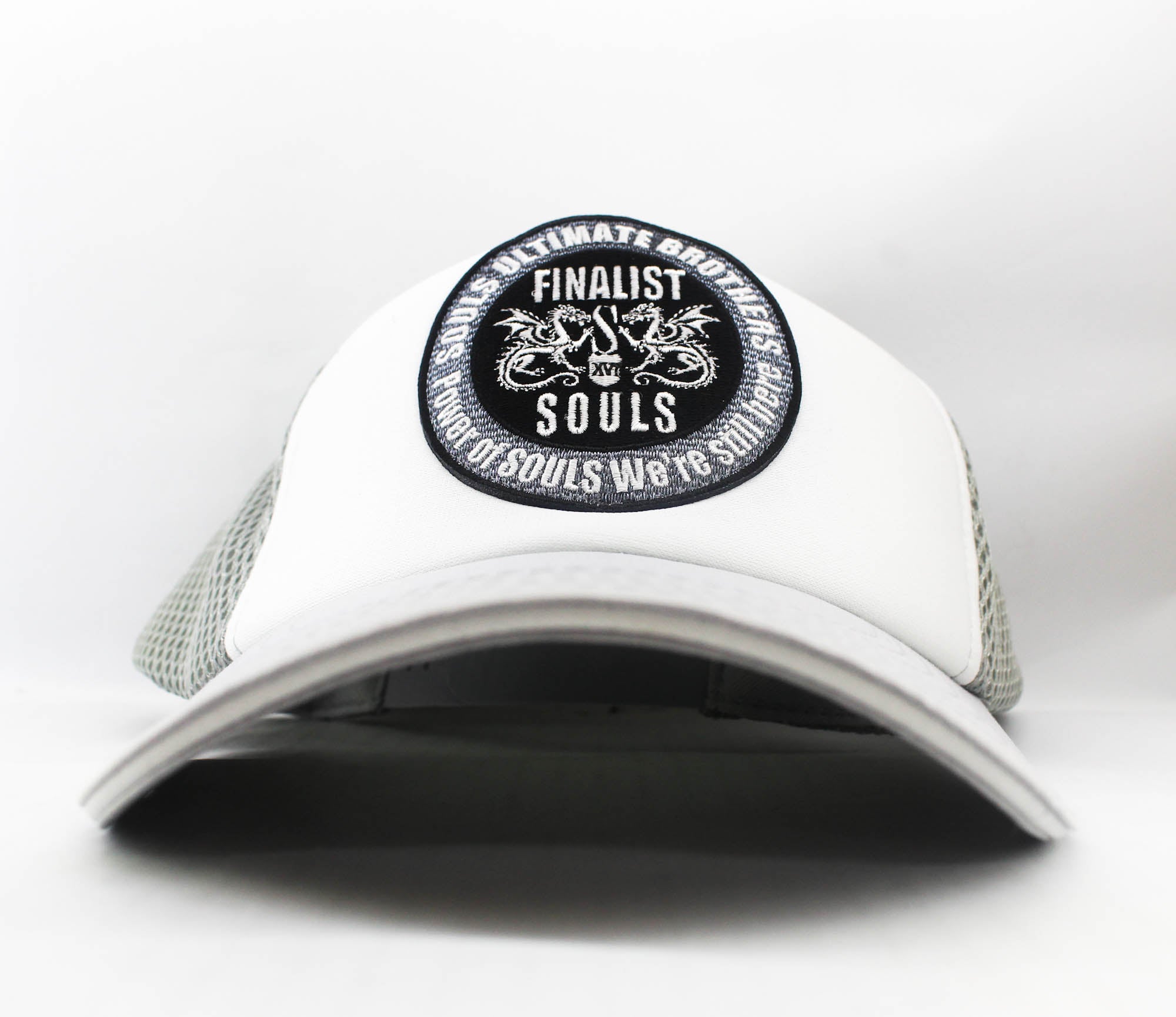 Souls Cap Double Russell American Cap Free Size White Gray (0517)