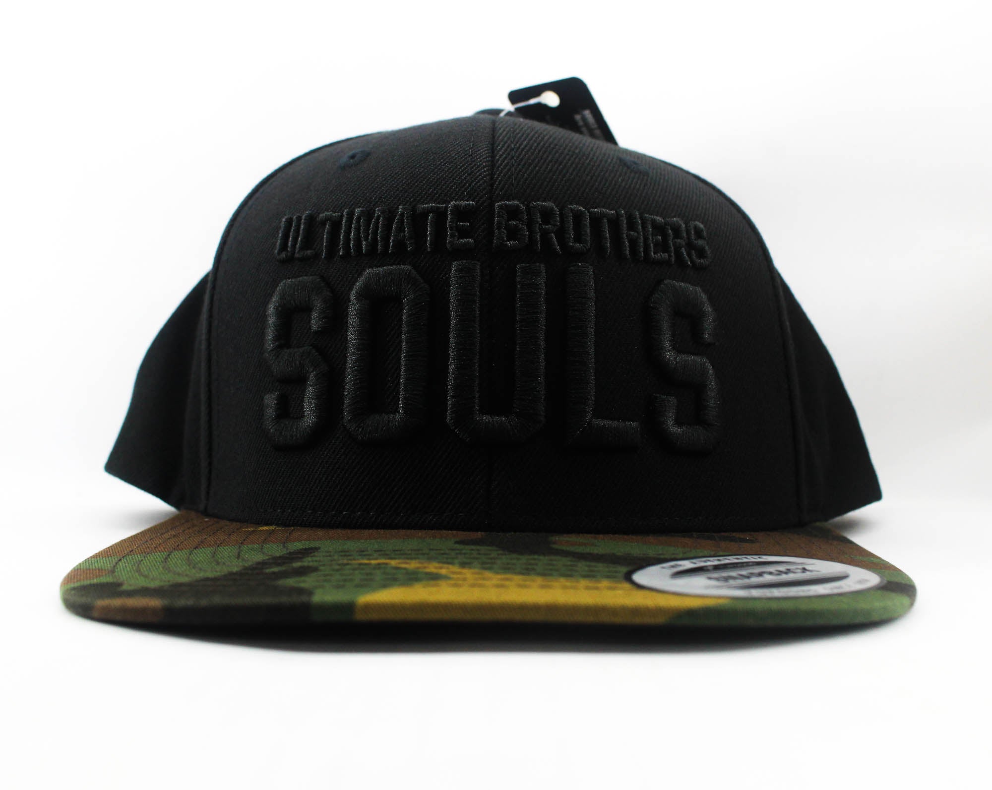 Souls Cap Flat Cap Free Size Black Green Camo Black (2652)