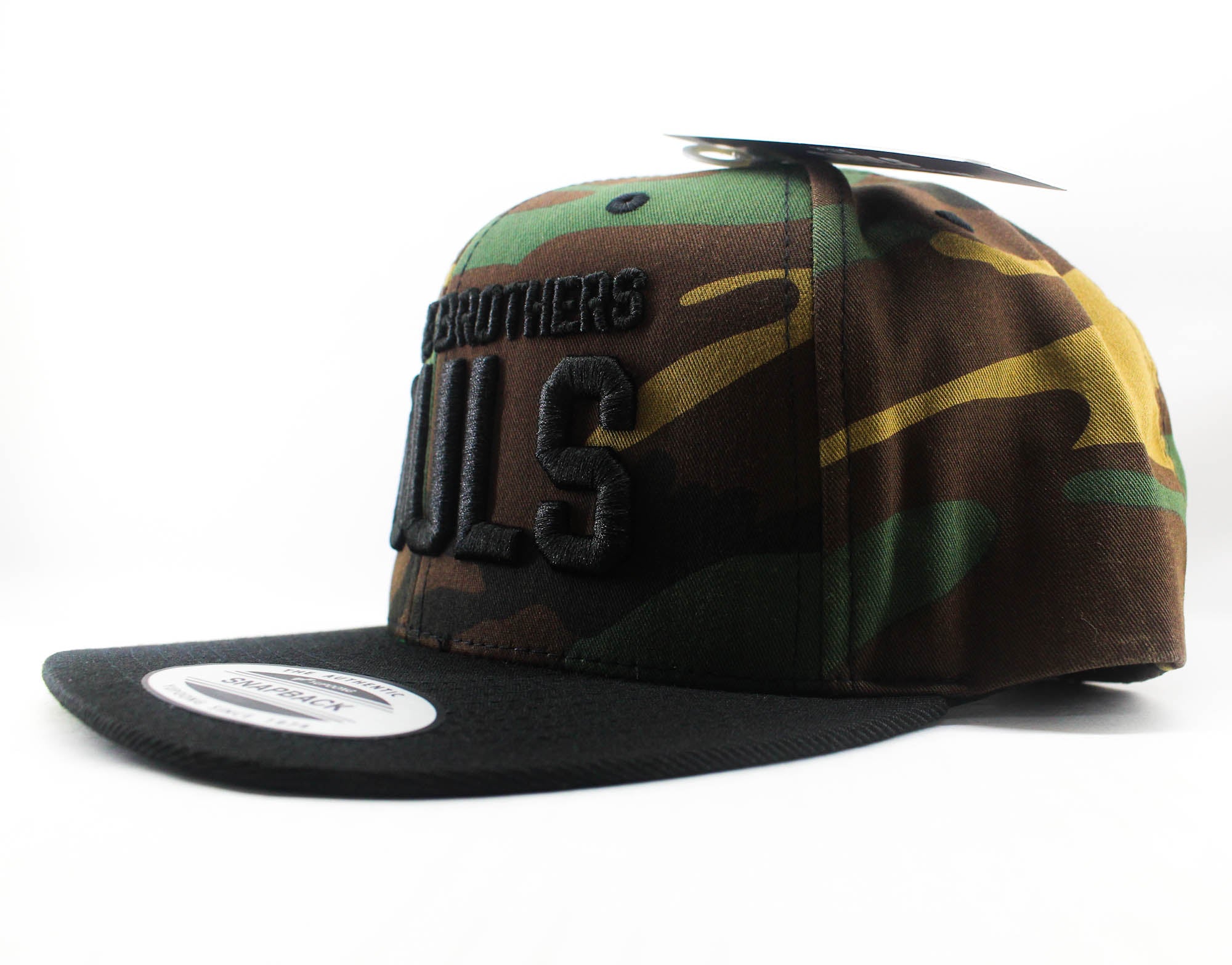 Souls Cap Flat Cap Free Size Green Camo Black (2676)