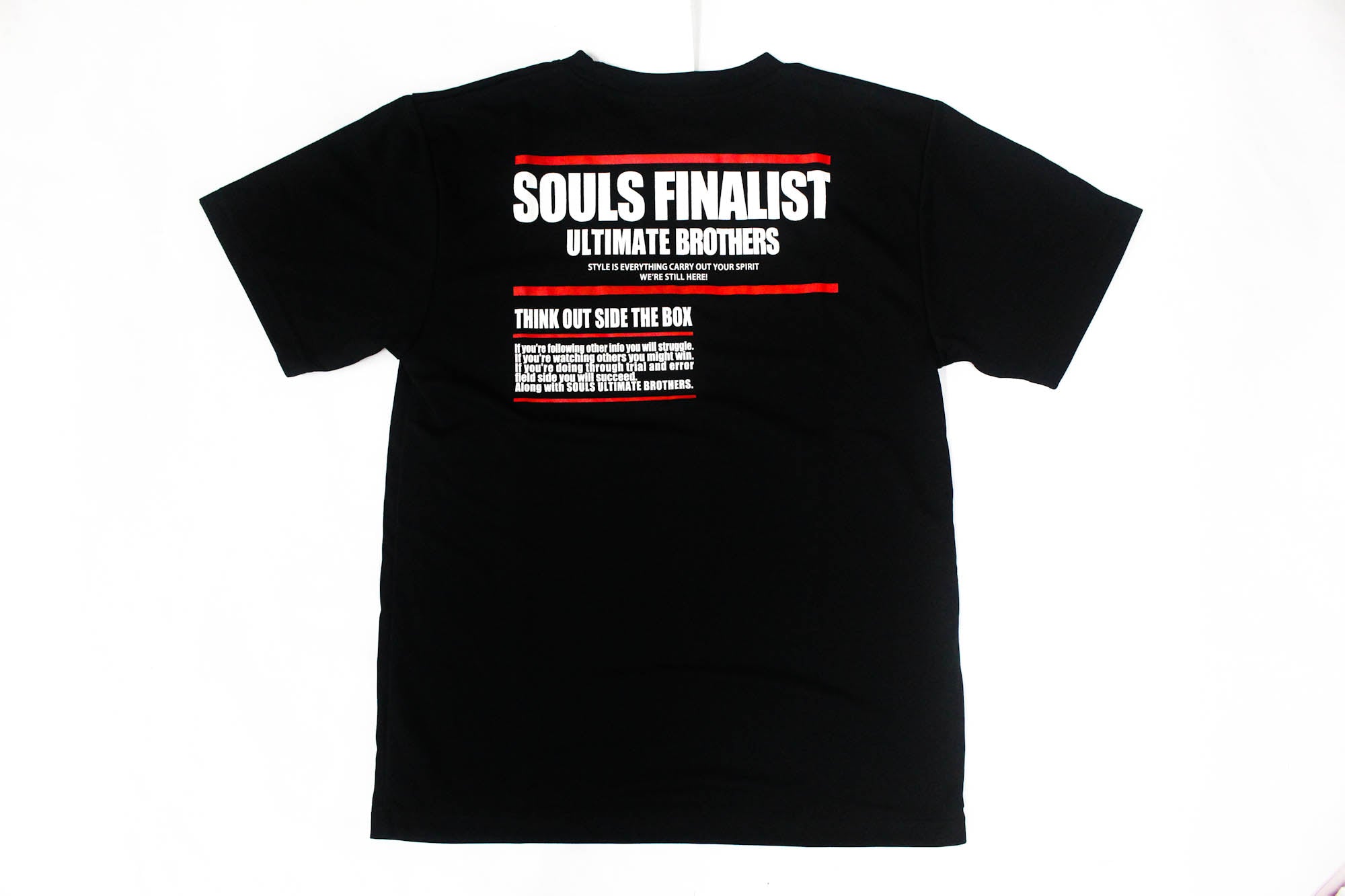 Souls T-Shirt Dry Fit Short Sleeves Logo Size 3L Black (4656)