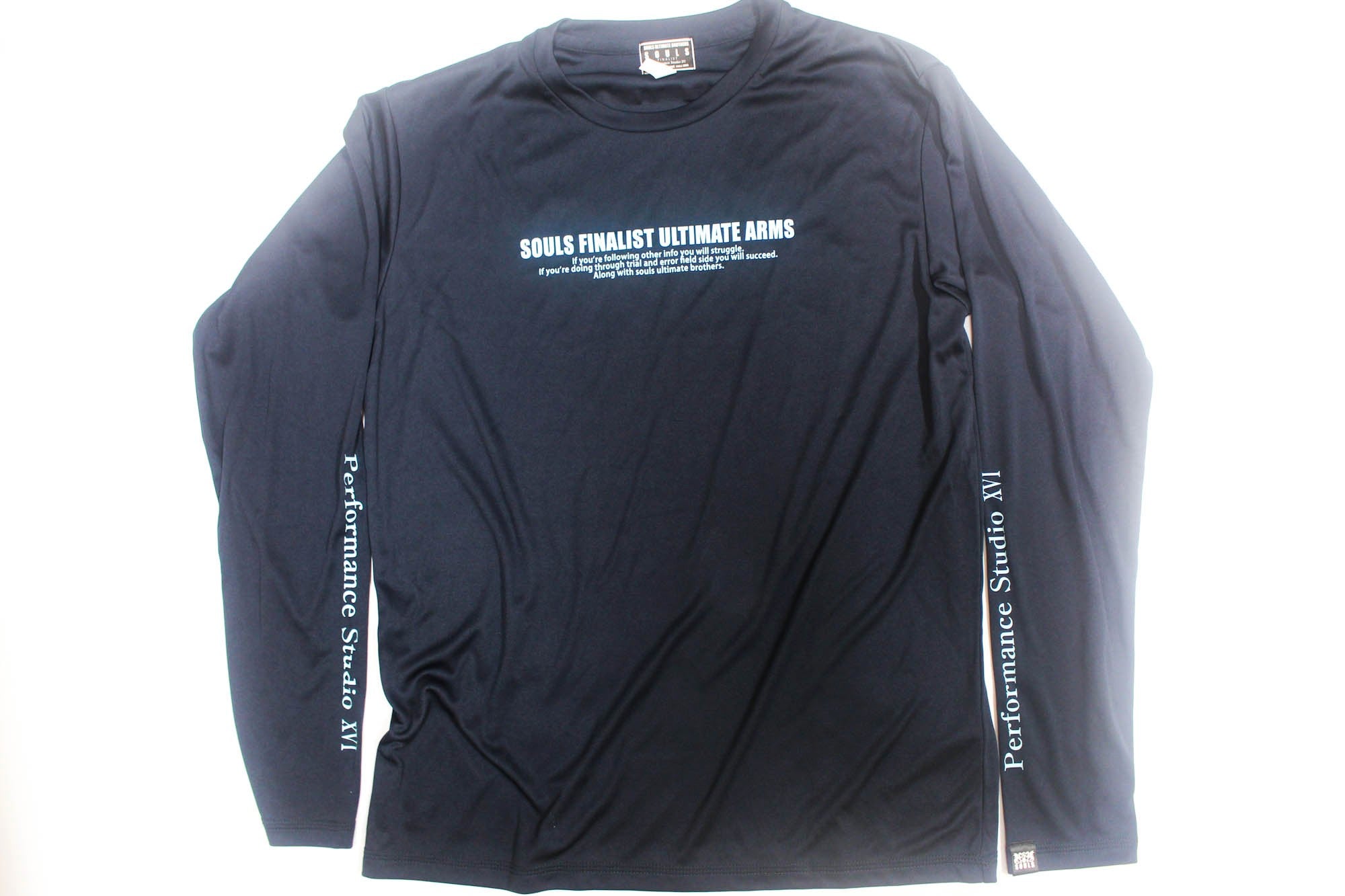 Souls T-Shirt Dry Fit Long Sleeves Dragon Size M Navy (4748)