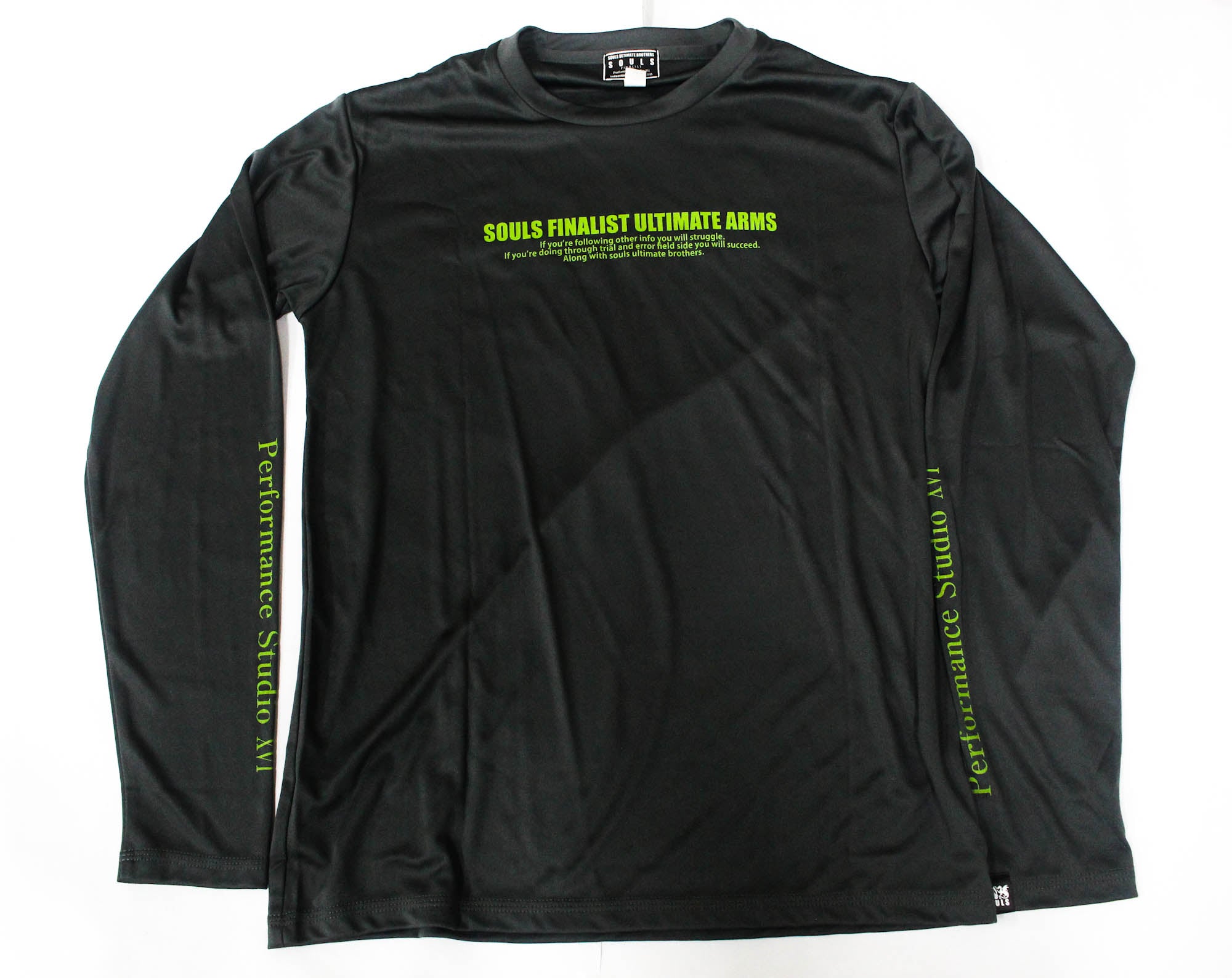 Souls T-Shirt Dry Fit Long Sleeves Dragon Size LL Dark Gray (4816)