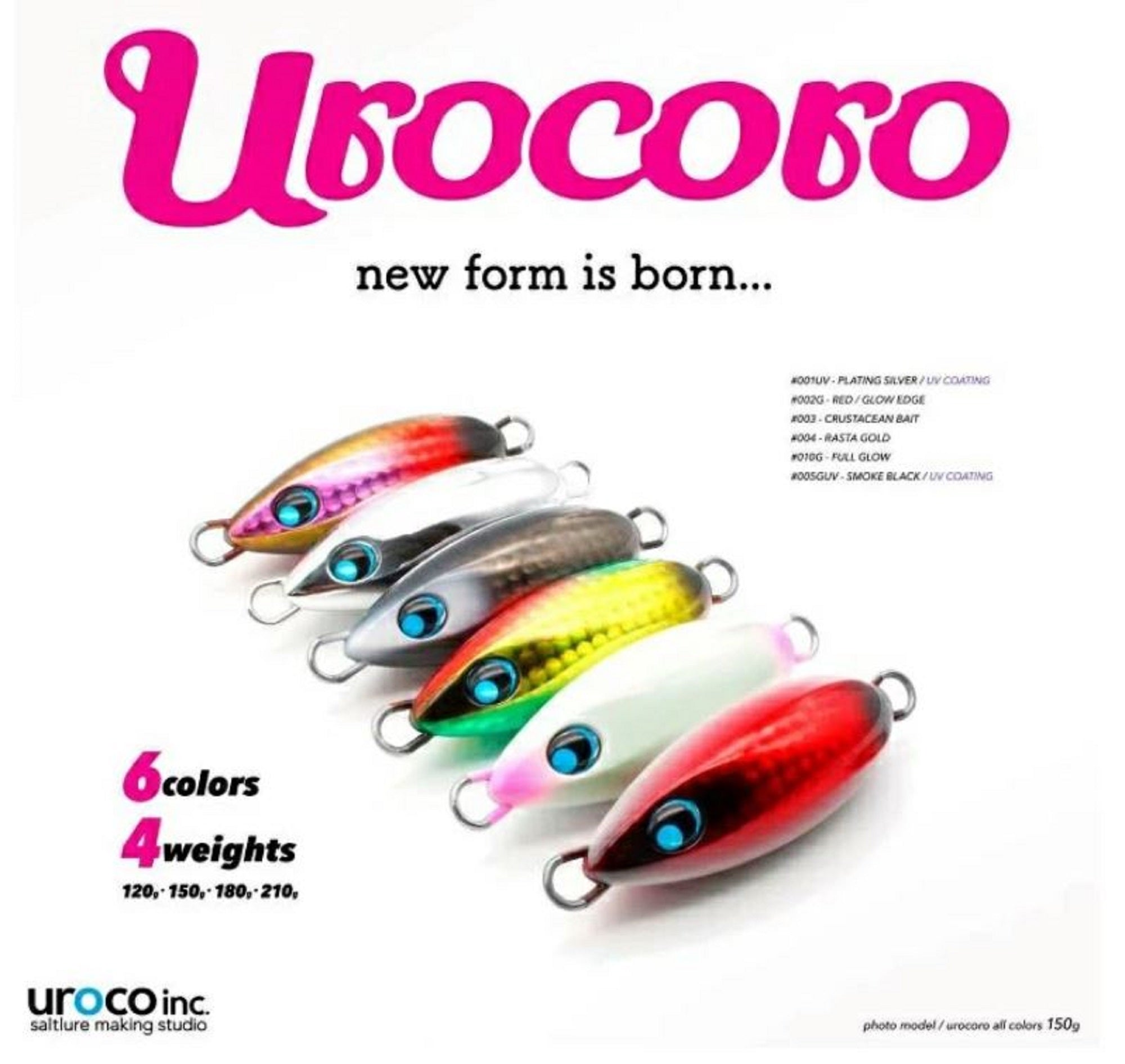 Uroco Metal Jig Urocoro Compact 120 grams 002 (7372)