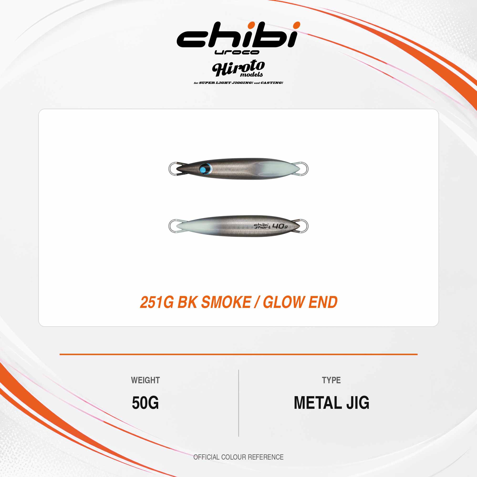 Uroco Metal Jig Chibi Uroco Short 50 grams Hiroto 251G (9079)