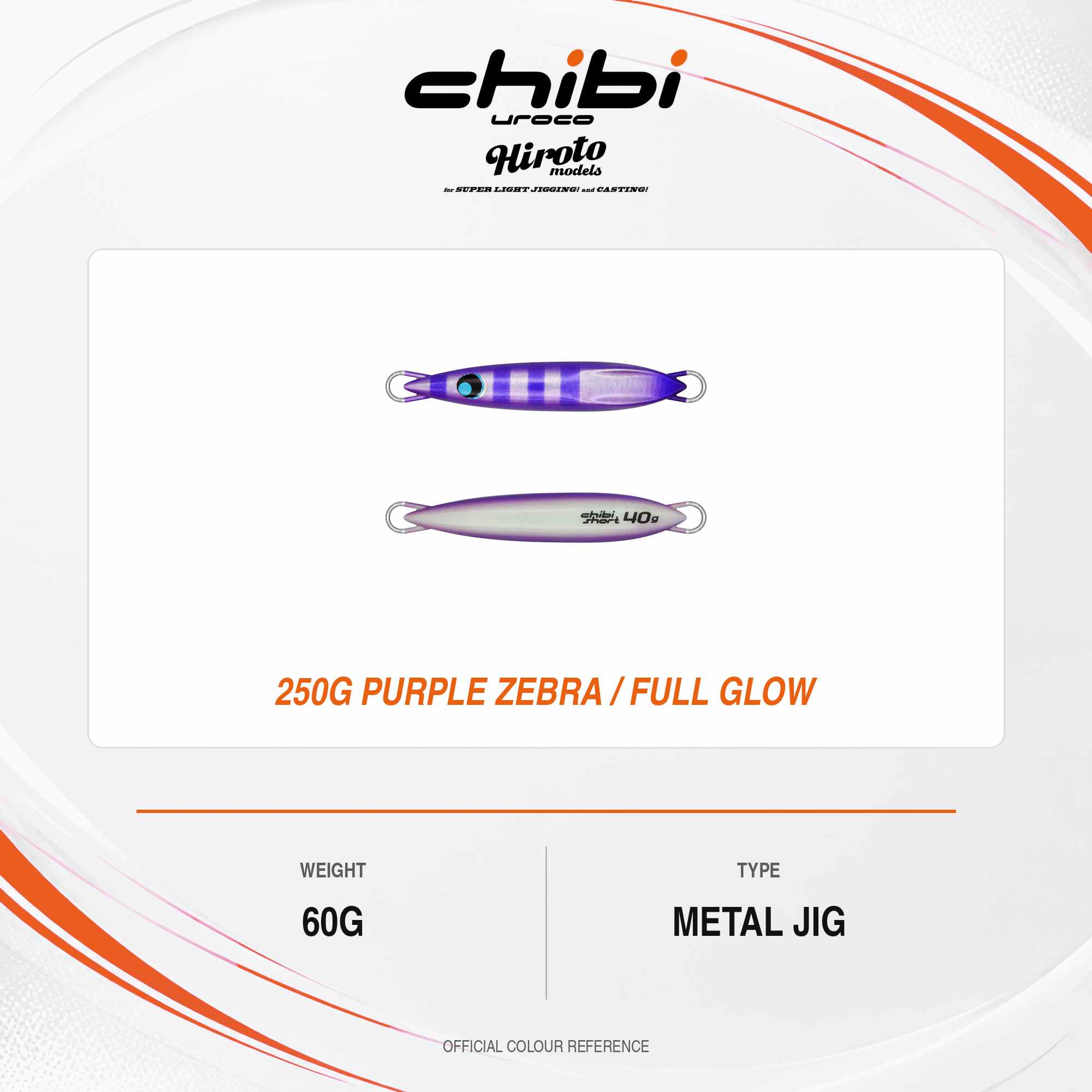 Uroco Metal Jig Chibi Uroco Short 60 grams Hiroto 250G (9116)