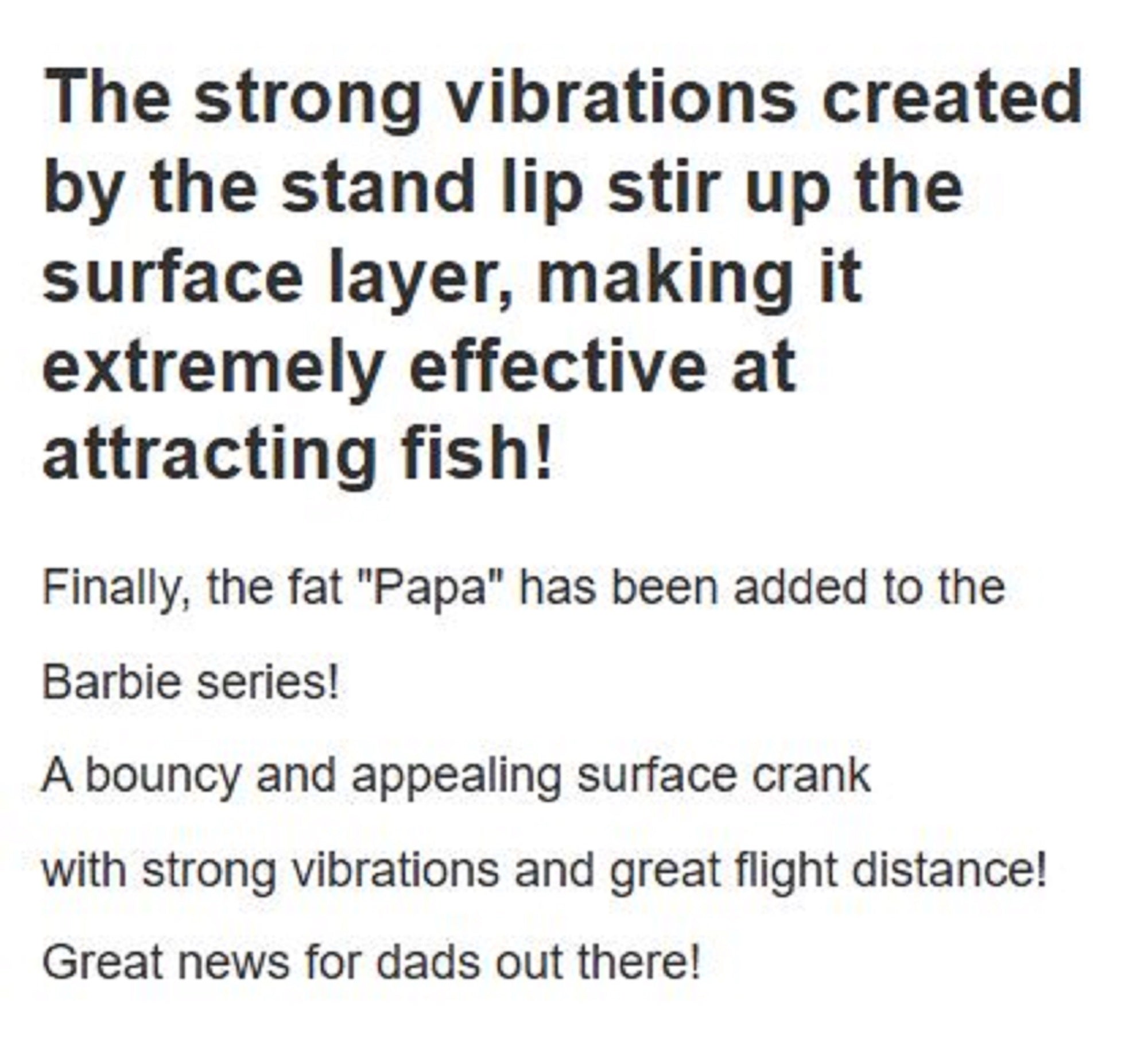 Rob Lure Papa Barbie F 35mm 3.4 grams Floating Lure 05 (3335)