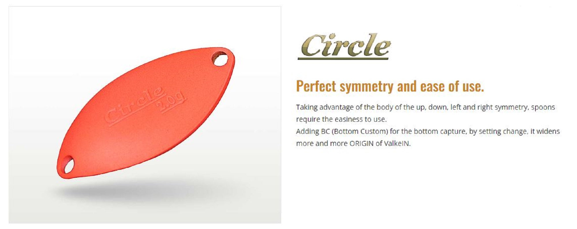 Valkein Spoon Circle 2 grams Sinking Lure No.58 (0195)