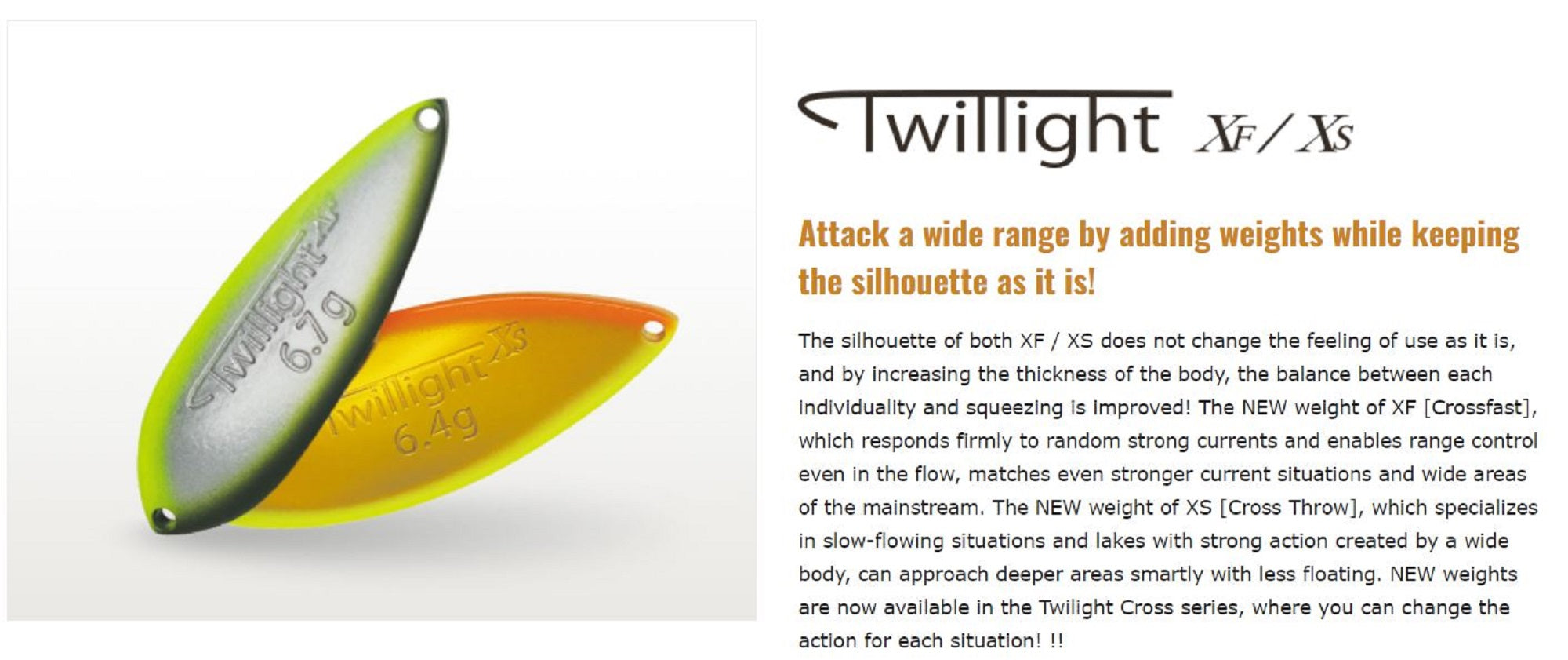Valkein Spoon Twilight XS 5.5 grams Sinking Lure No.3 (8503)