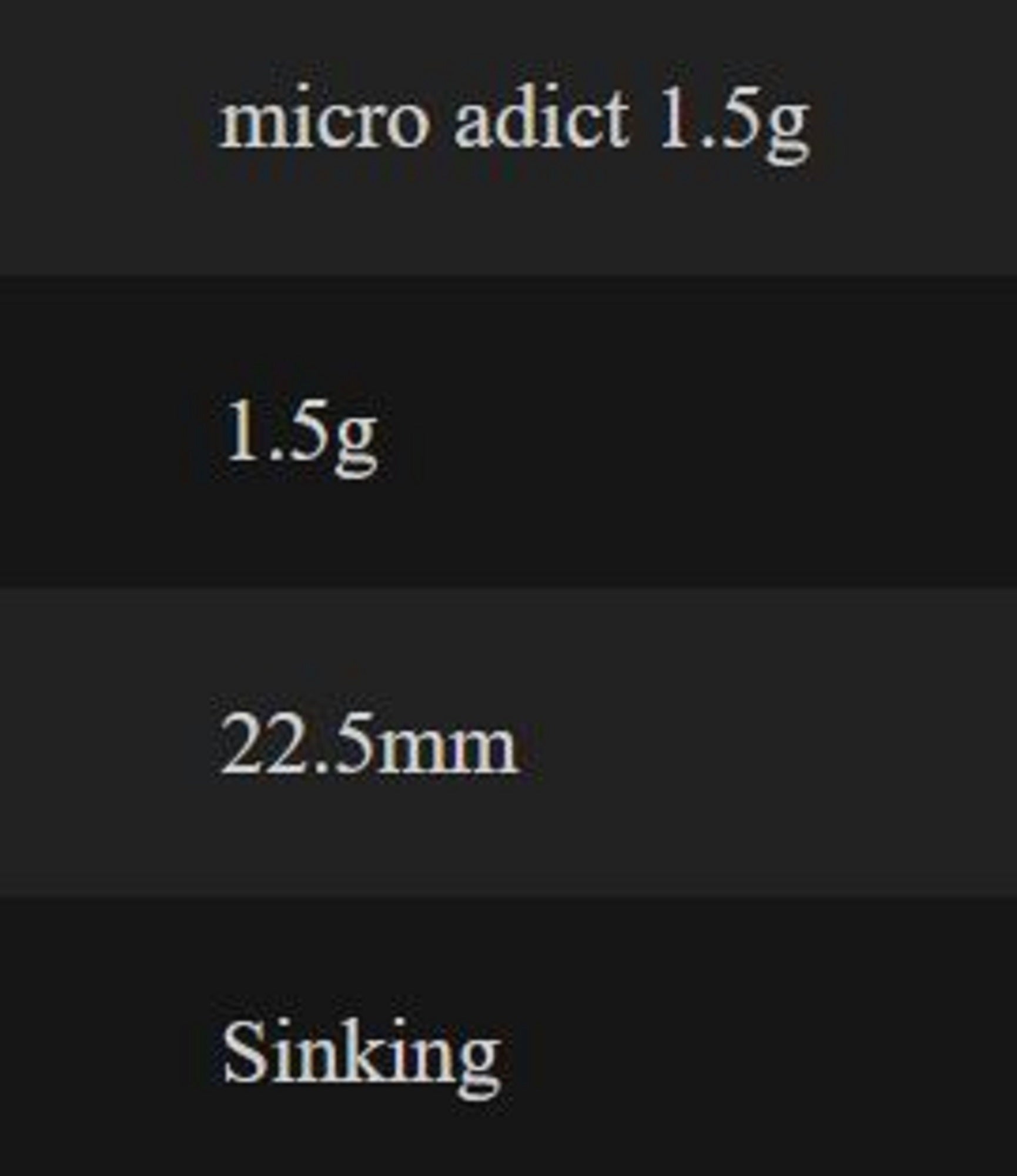 Little Jack Metal Jig Micro Adict 22.5mm 1.5 grams 03 (4664)