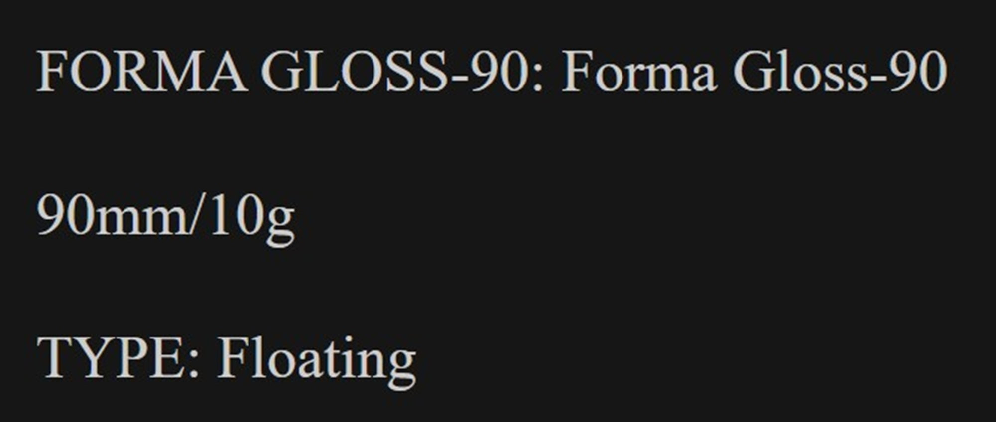 Little Jack Forma Gloss 90mm 10.5 grams Floating Lure 03 (7993)