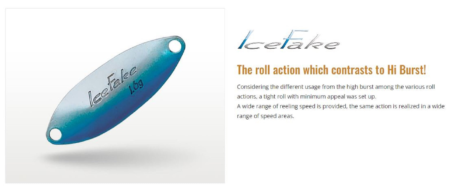 Valkein Spoon Ice Fake 2.6 grams Sinking Lure No.5 (5647)
