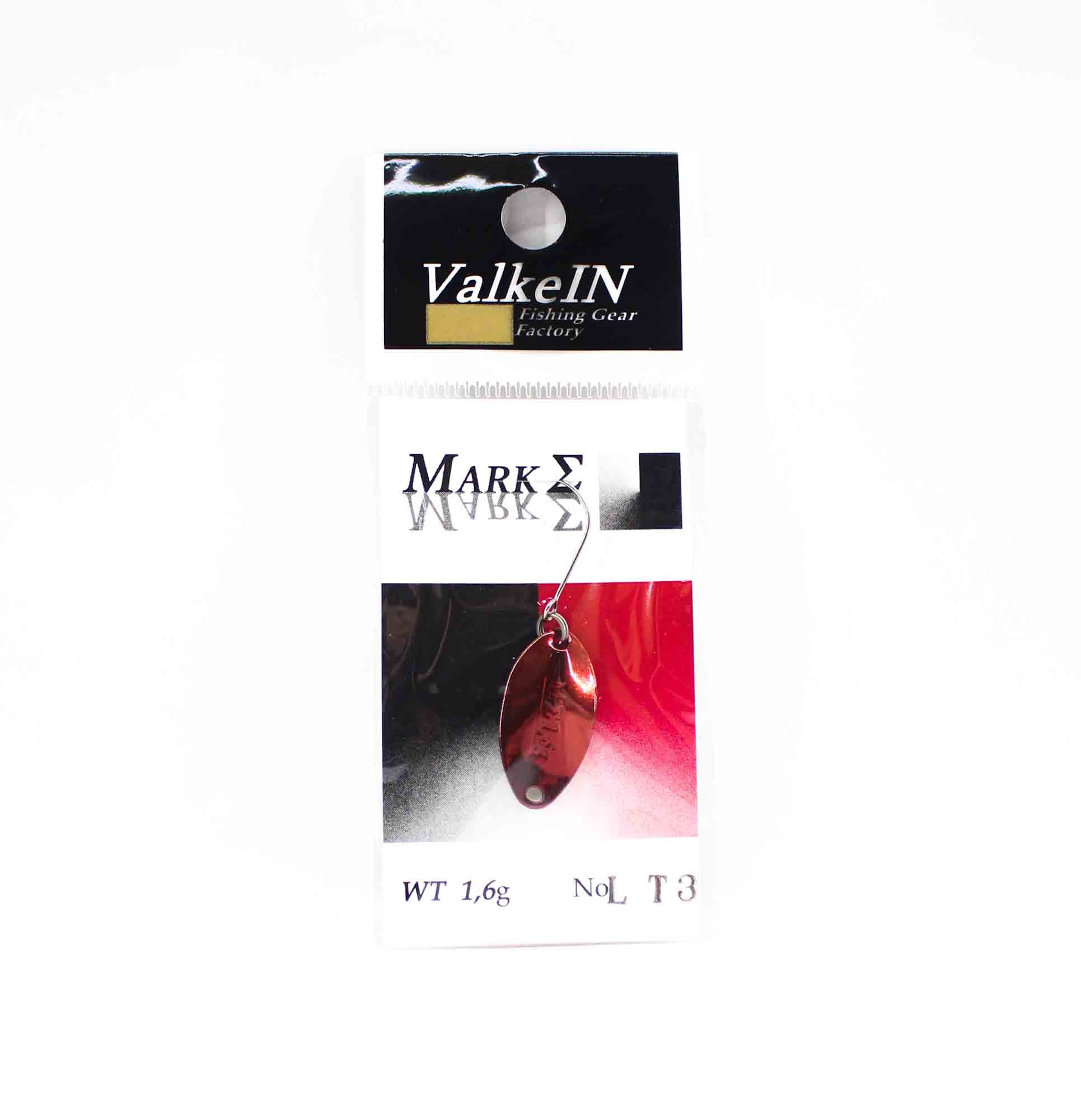 Valkein Spoon Mark Sigma 1.6 grams Sinking Lure LT3 (9613)