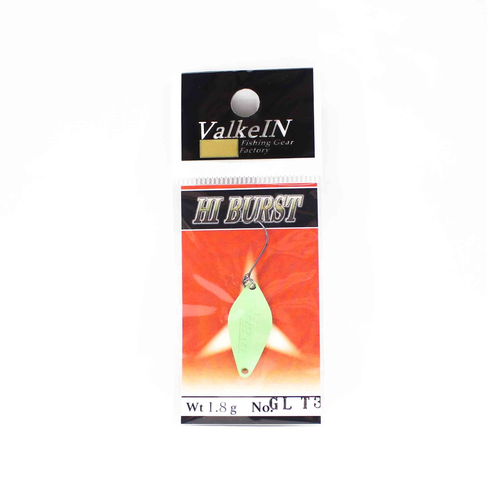 Valkein Spoon Hi Burst 1.8 grams Sinking Lure GLT3 (9866)