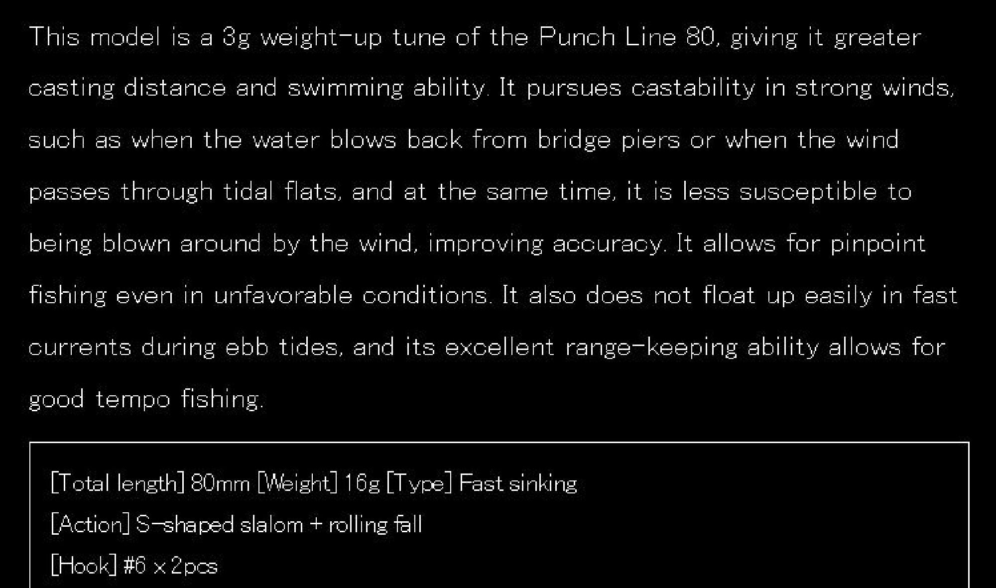 Apia Punch Line 80 Muscle Sinking Pencil Lure 12 (1321)