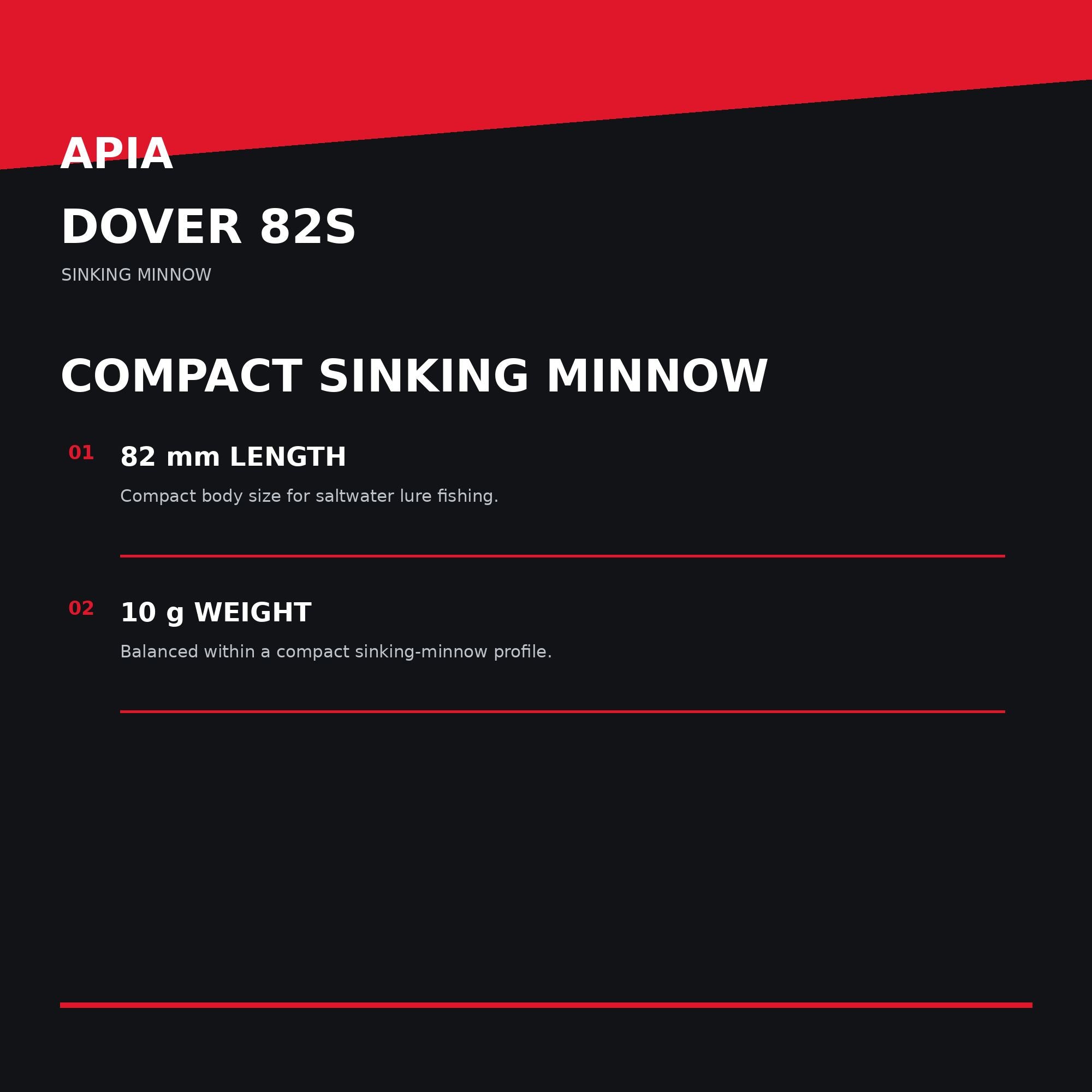 Apia Dover 82S Sinking Lure 05 (3455)