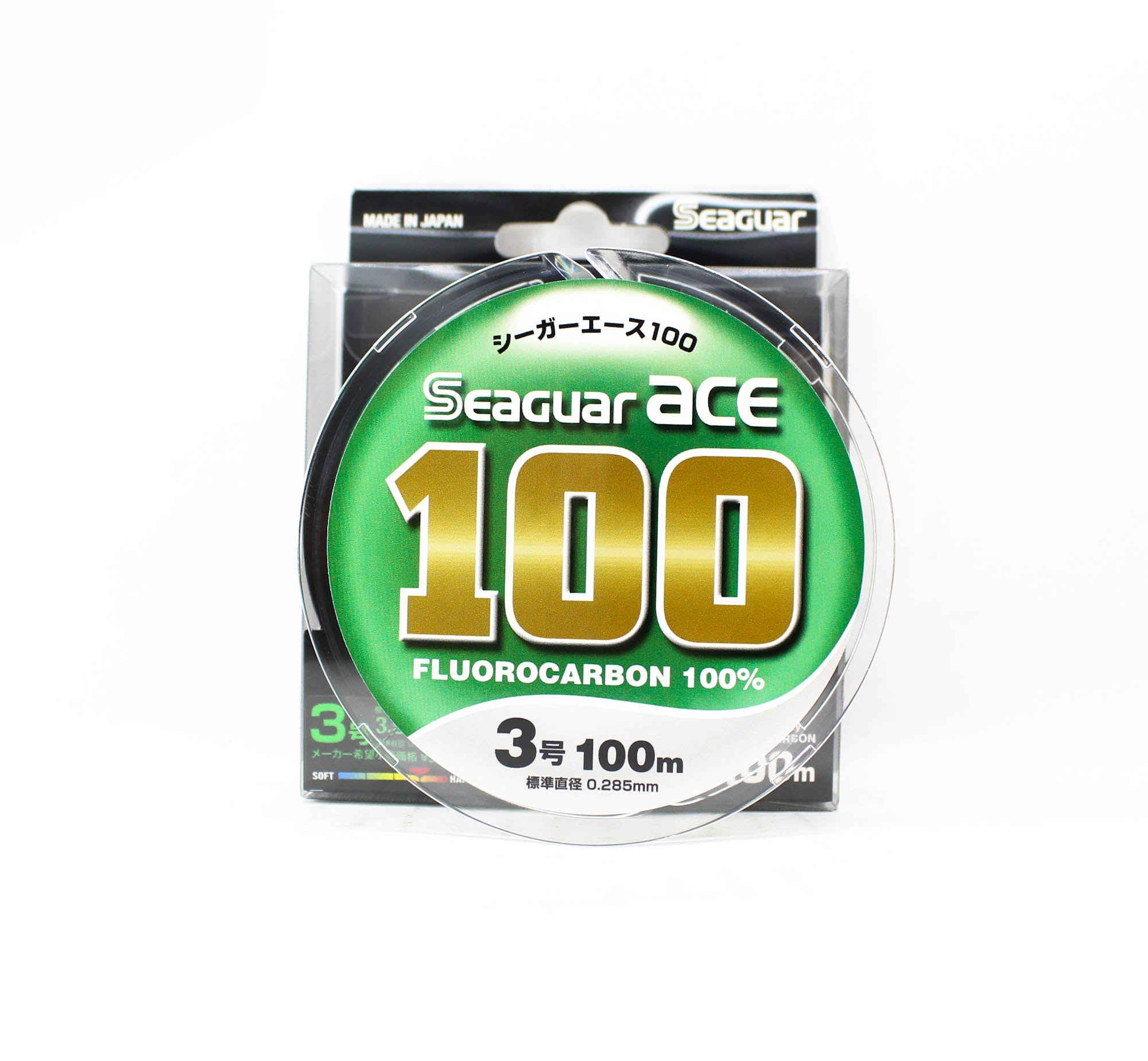 Seaguar Fluorocarbon Ace Leader Line 100m Size 3-3.95kg-0.285mm (1278)