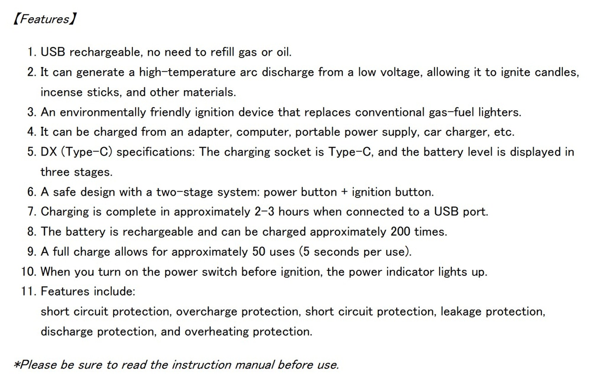 Kahara Line Cutter USB C Chargeable Plasma Arc Lighter Mini DX (6587)