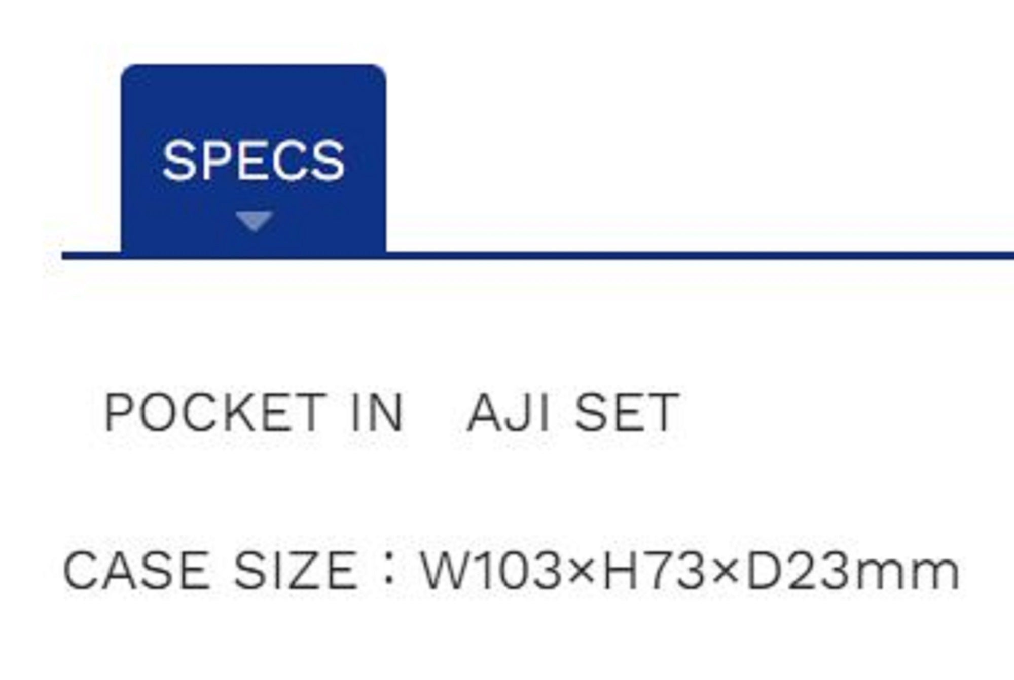 Ecogear Pocket In Soft Lure Set Aji (7095)