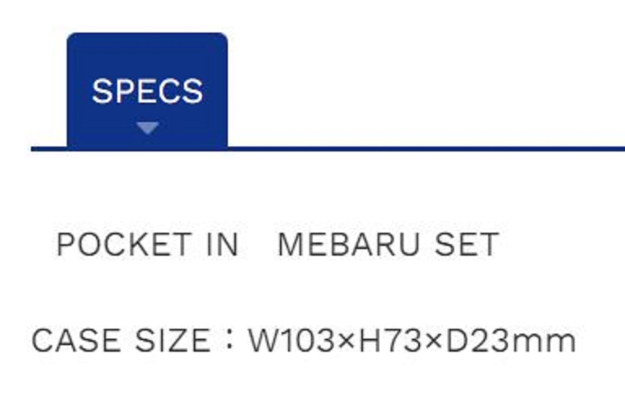 Ecogear Pocket In Soft Lure Set Mebaru (7651)