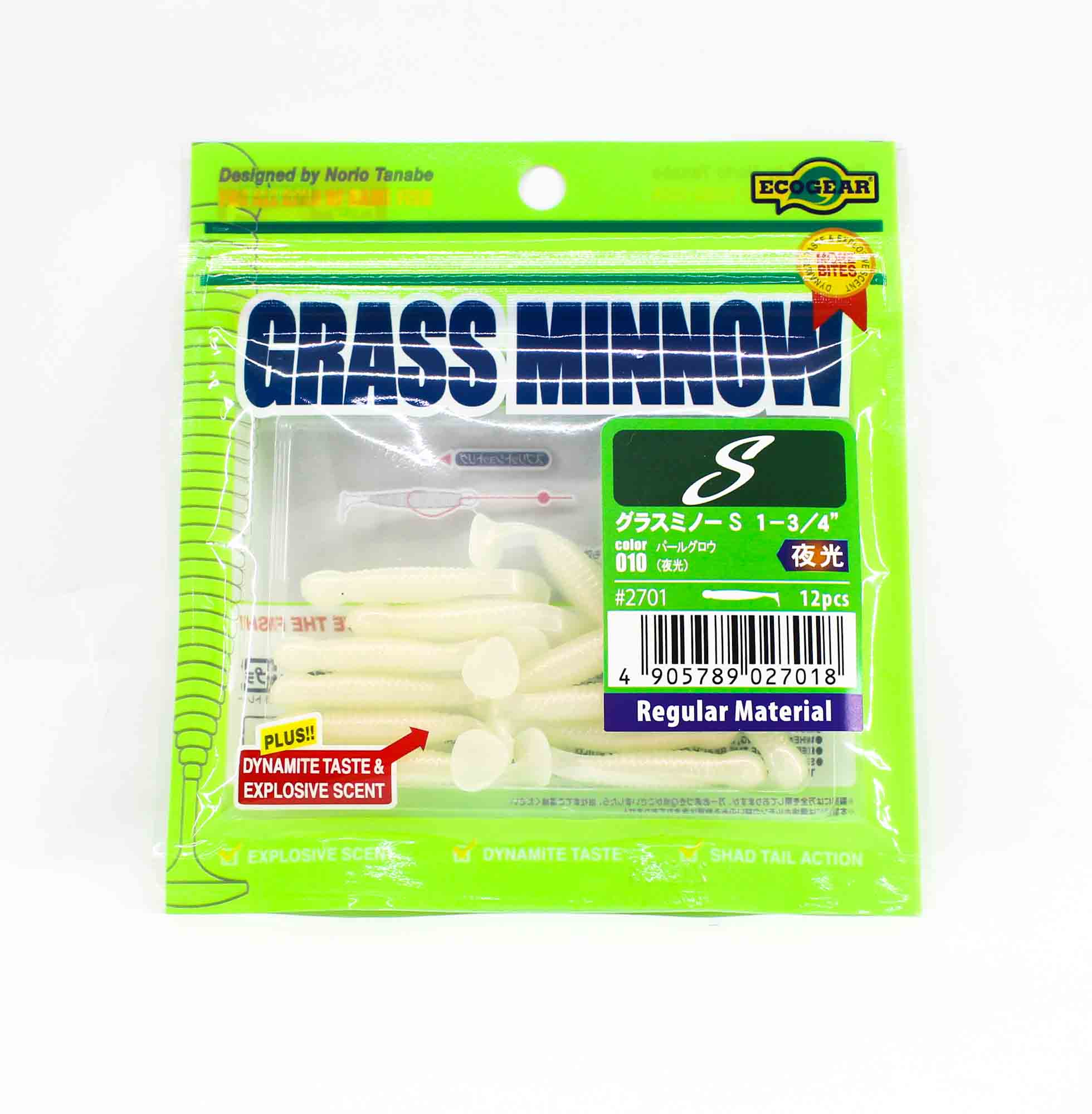 Sale Ecogear Soft Lure Grass Minnow S 1-3/4 Inch 12/pack 010 (7018)