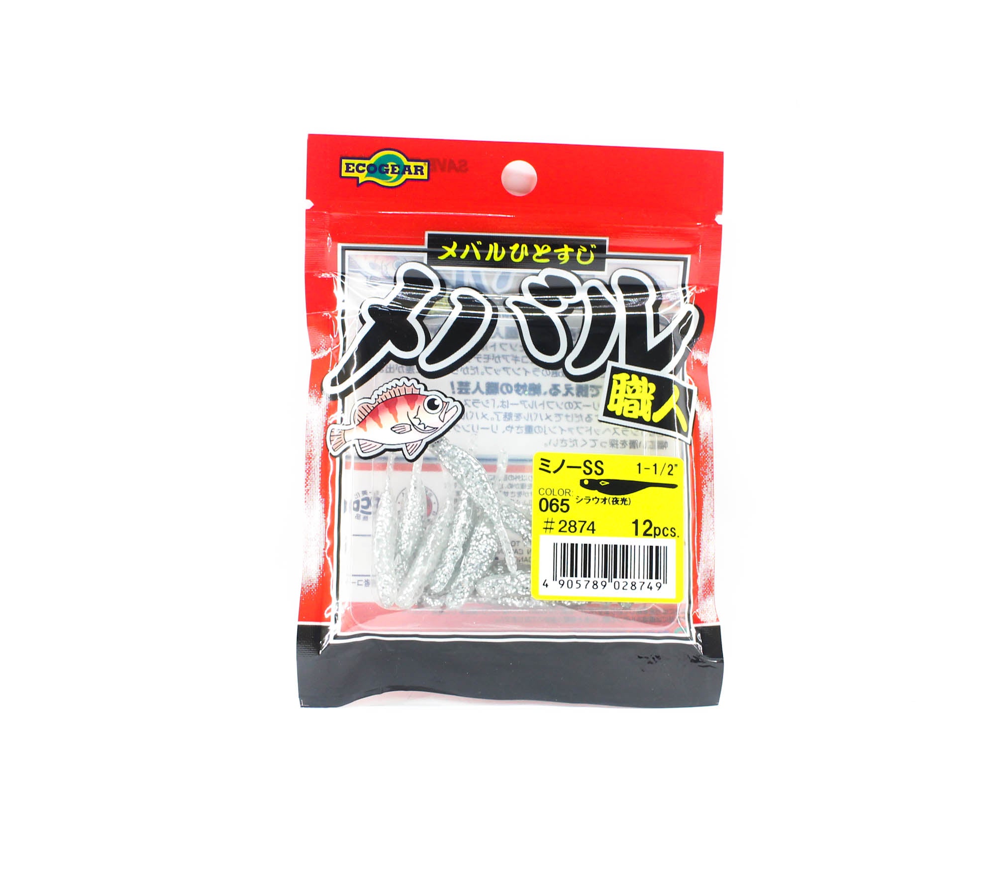 Sale Ecogear Soft Lure Mebaru Minnow SS 1-1/2 Inch 12/pack 065 (8749)